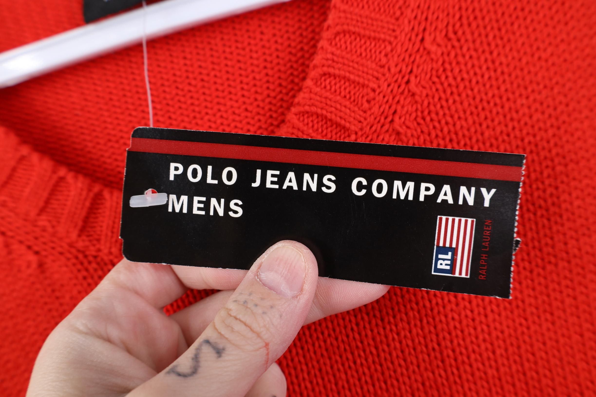Polo Ralph Lauren Deadstock Vintage 90s Ralph Lauren Cotton Crewneck Sweater Size US XL / EU 56 / 4 - 6 Thumbnail