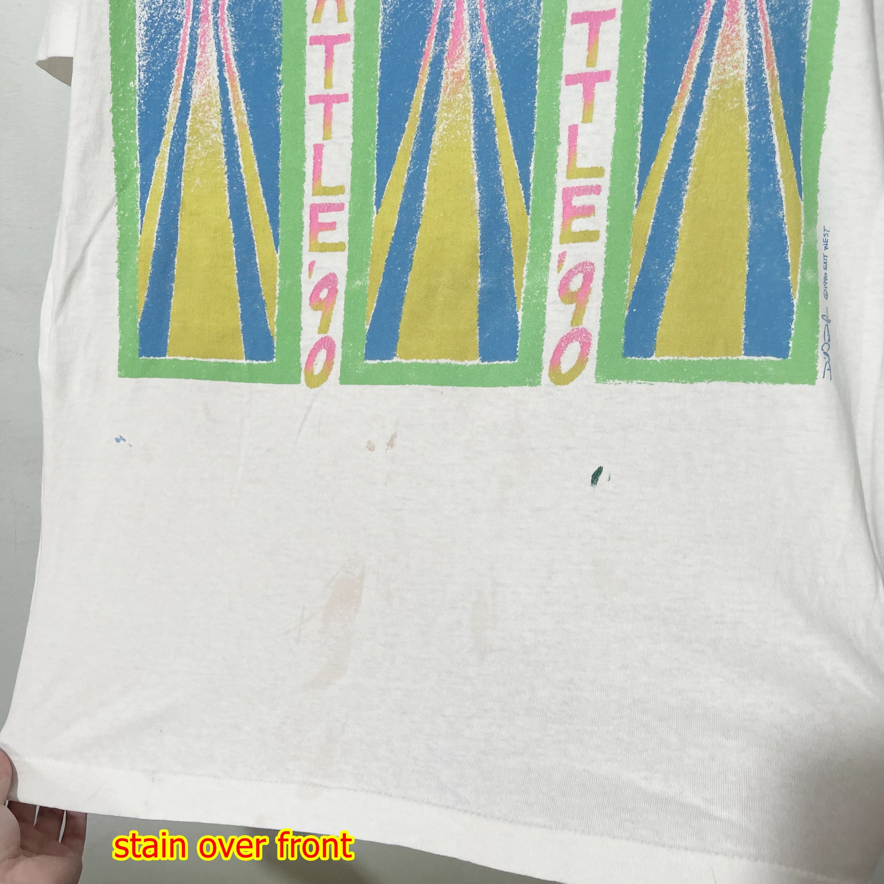 Vintage Vintage 90s Seattle Space Needle T-Shirt Size US L / EU 52-54 / 3 - 11 Thumbnail