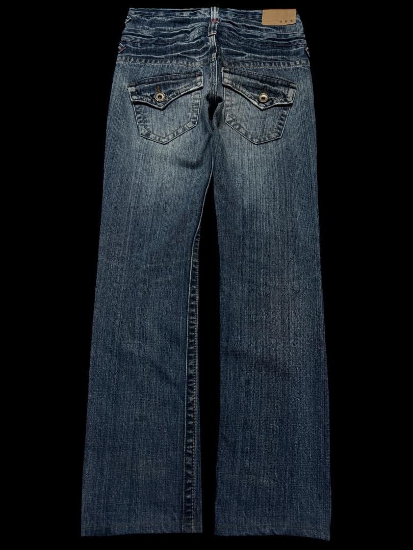 Japanese Brand DOUBLE WAIST Vintage Japanese Mudwash Distressed Slim Jean Size US 29 - 2 Thumbnail
