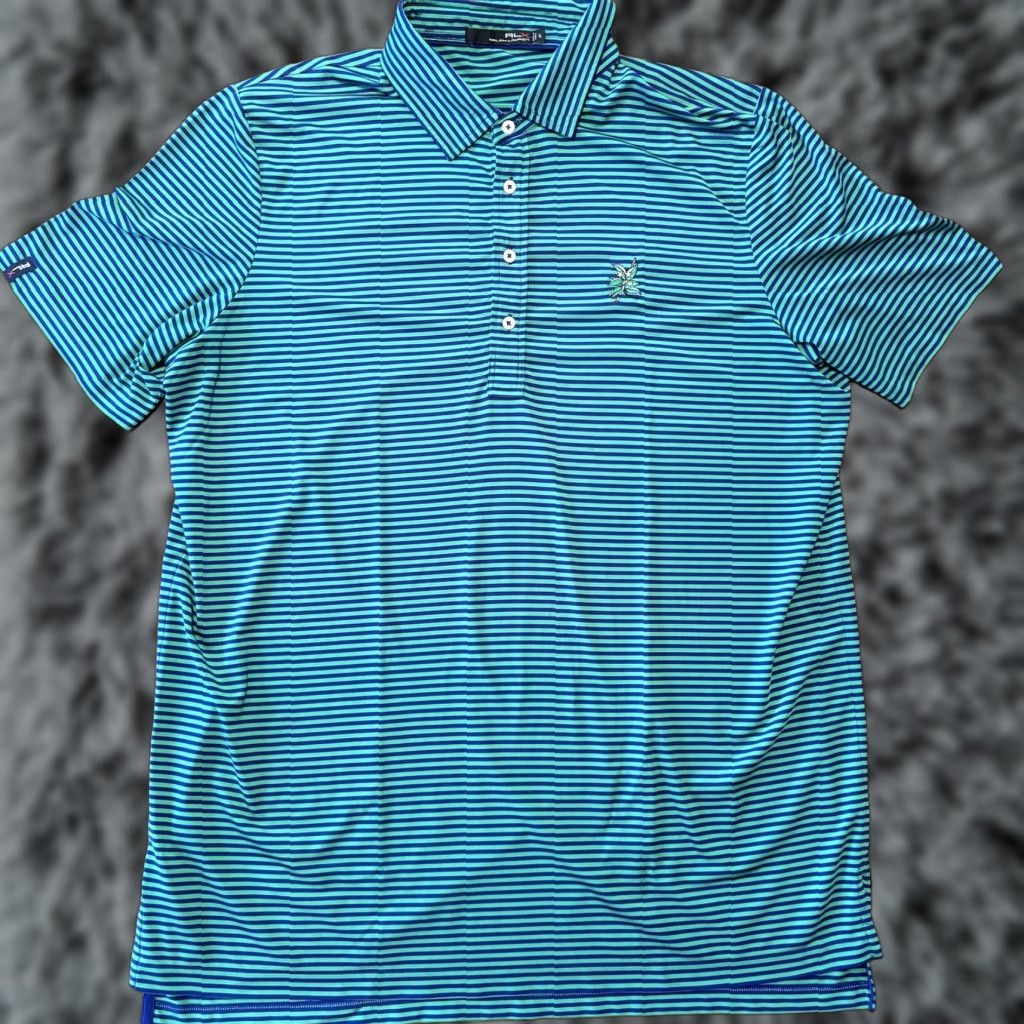 Ralph Lauren RLX Ralph Lauren Polo Shirt Men XL Golf Blue Green Striped Laurel Valley Polo Shirt Men XL Golf Blue Green Striped Laurel Valley Size US XL / EU 56 / 4 - 1 Thumbnail