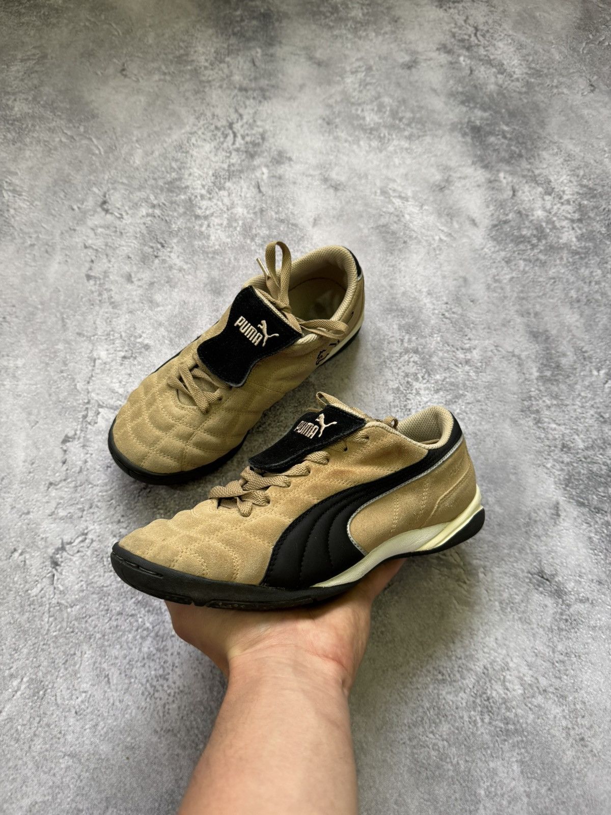 Vintage Puma Speedcat Beige Hype Sneakers Streetwear Rare