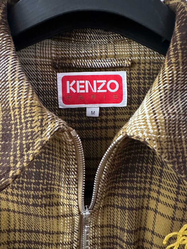 Kenzo KENZO Checkered embroidered jacket coat Size M / US 6-8 / IT 42-44 - 2 Thumbnail