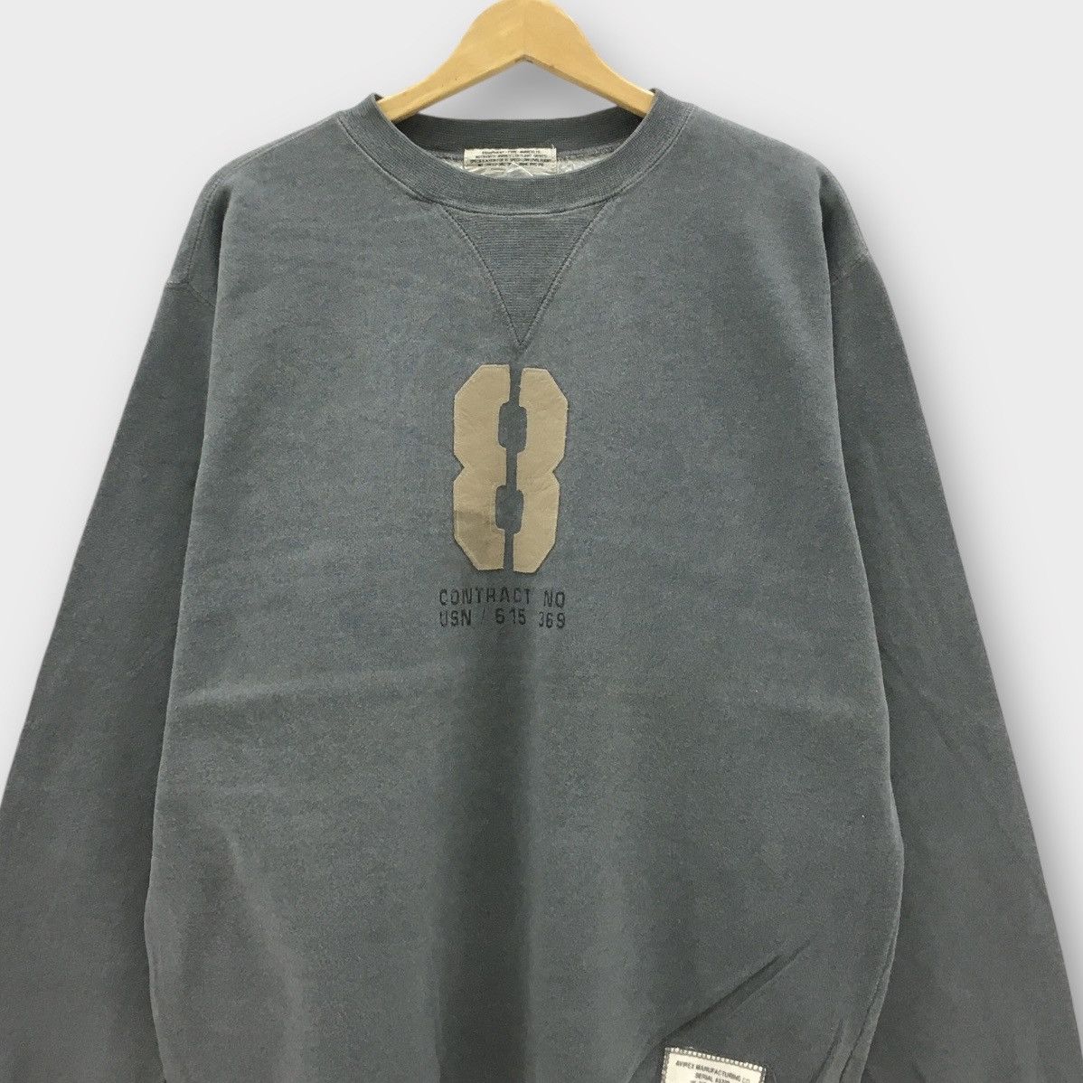 Avirex Vintage 90s Avirex Ltd USN Crewneck Size US L / EU 52-54 / 3 - 4 Thumbnail