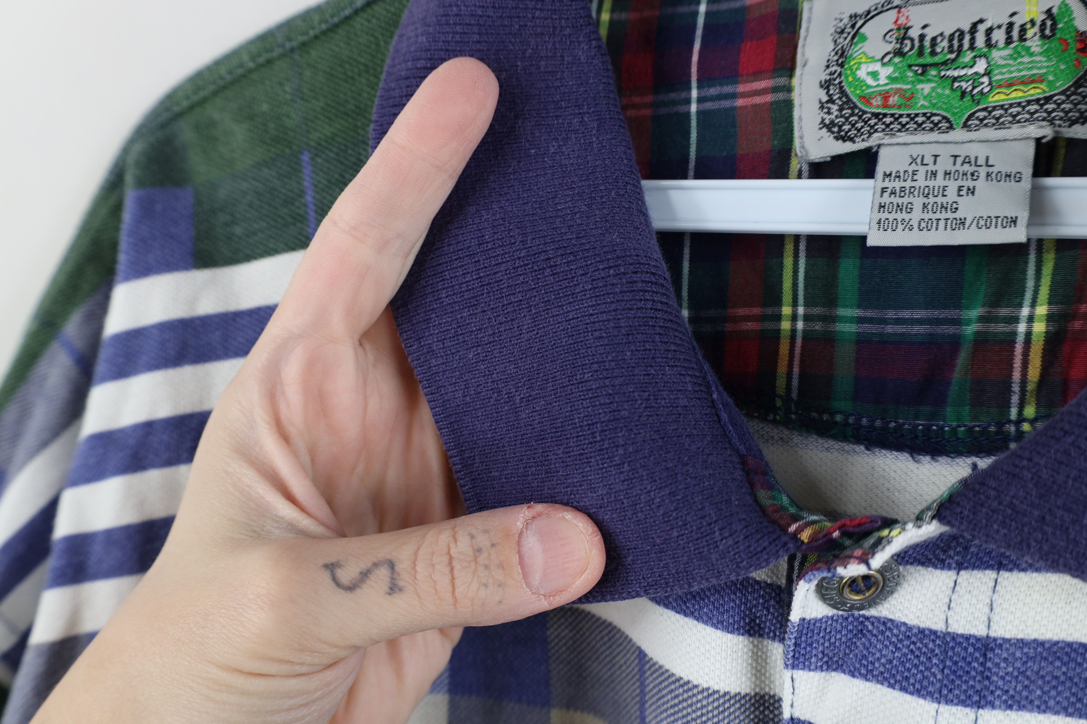 Vintage Vintage 90s Streetwear Striped Collared Golf Polo Shirt Size US XL / EU 56 / 4 - 9 Thumbnail