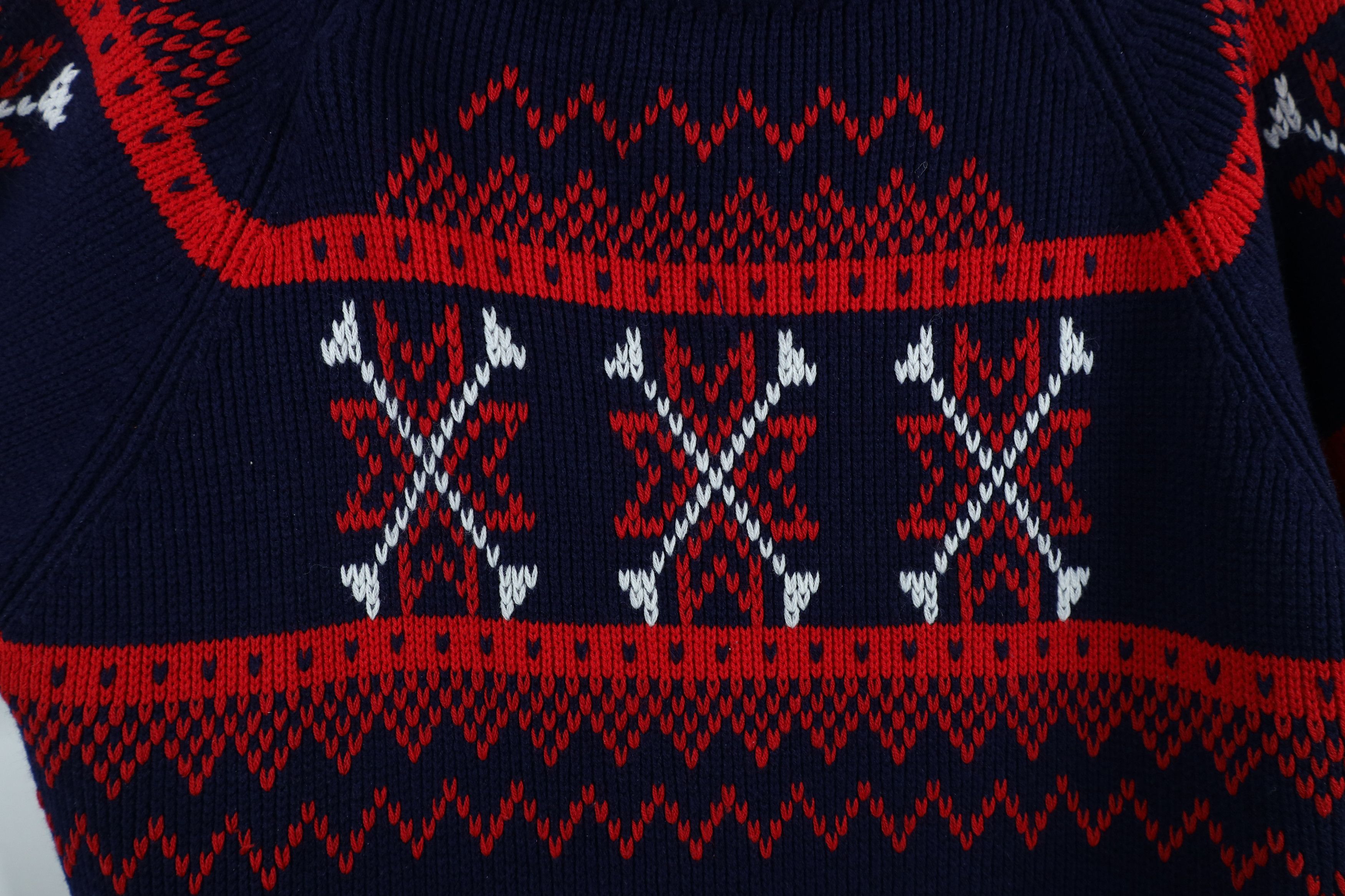 Vintage Vintage 70s Streetwear Snowflake Fair Isle Knit Sweater Size M / US 6-8 / IT 42-44 - 5 Thumbnail