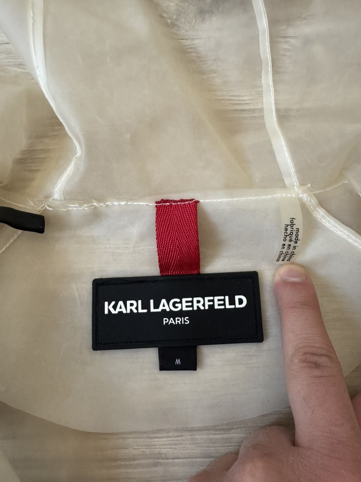 Karl Lagerfeld Karl Lagerfeld Paris Transparent Rain Coat Jacket Size M / US 6-8 / IT 42-44 - 8 Thumbnail