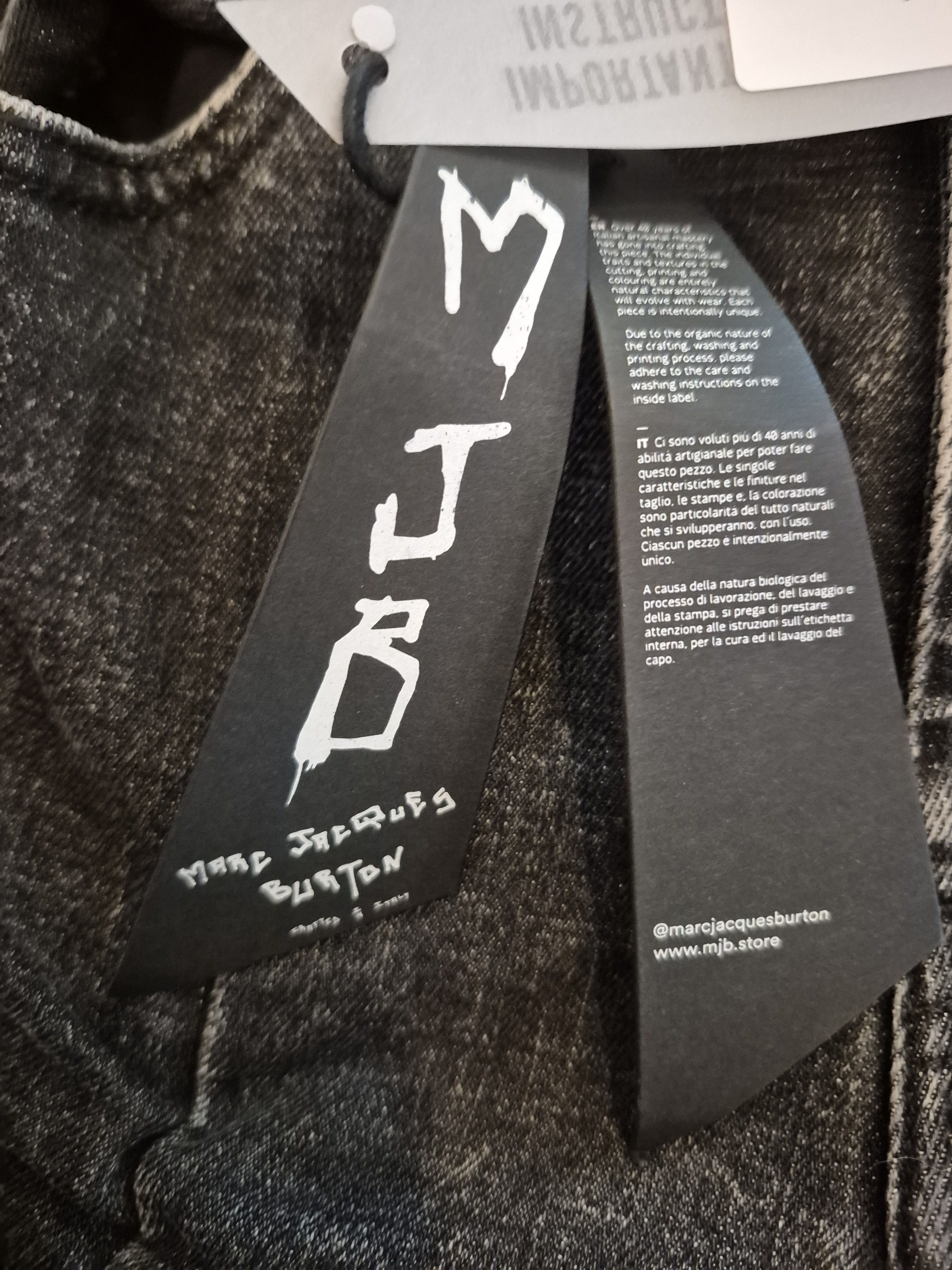 Marc Jacques Burton MJB Marc Jacques Burton Black Stack Acid Wash Jeans Size US 32 / EU 48 - 4 Thumbnail