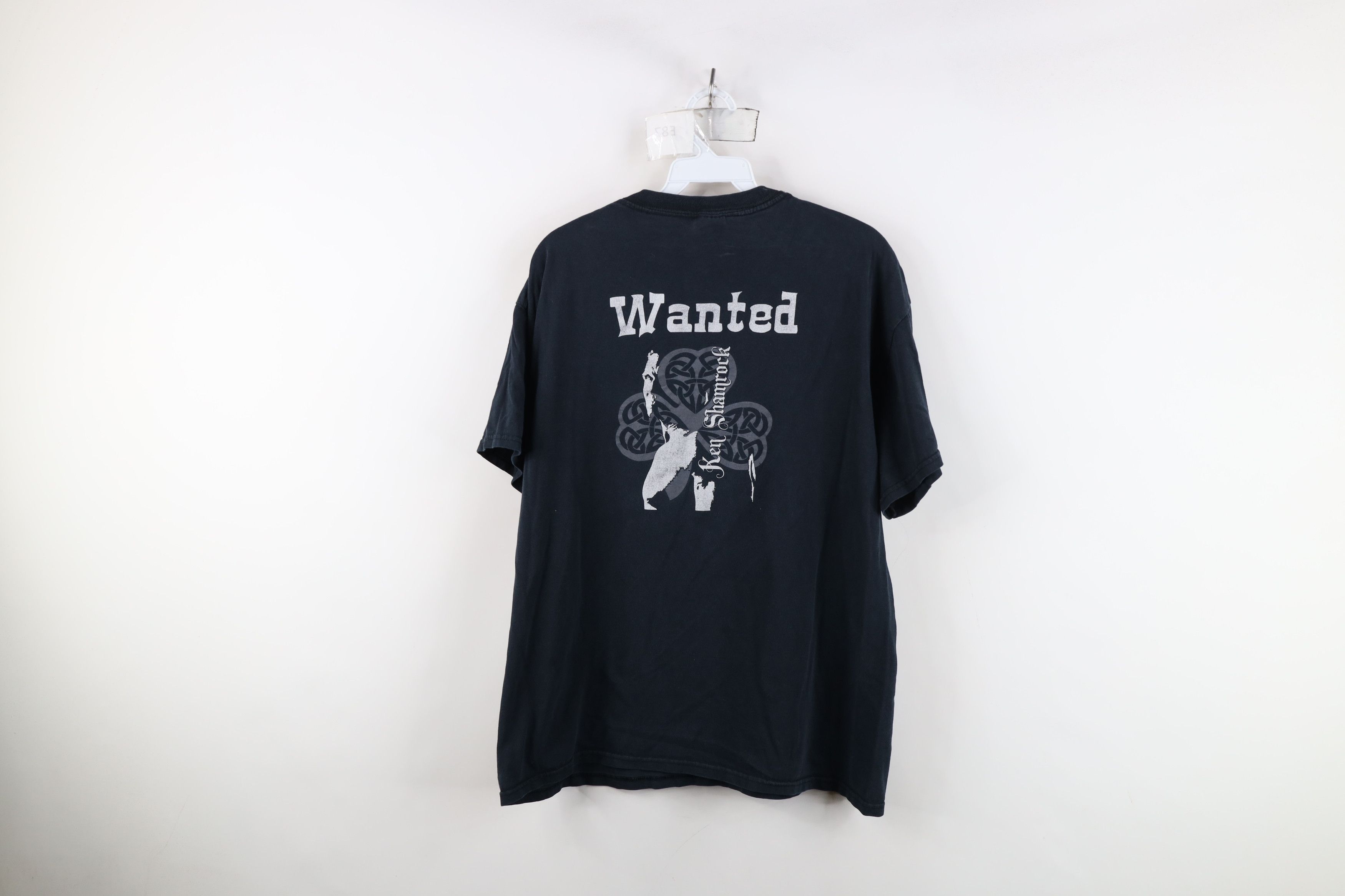 Vintage Vintage Y2K MMA Fighting Ken Shamrock Wanted T-Shirt Black Size L / US 10 / IT 46 - 12 Thumbnail