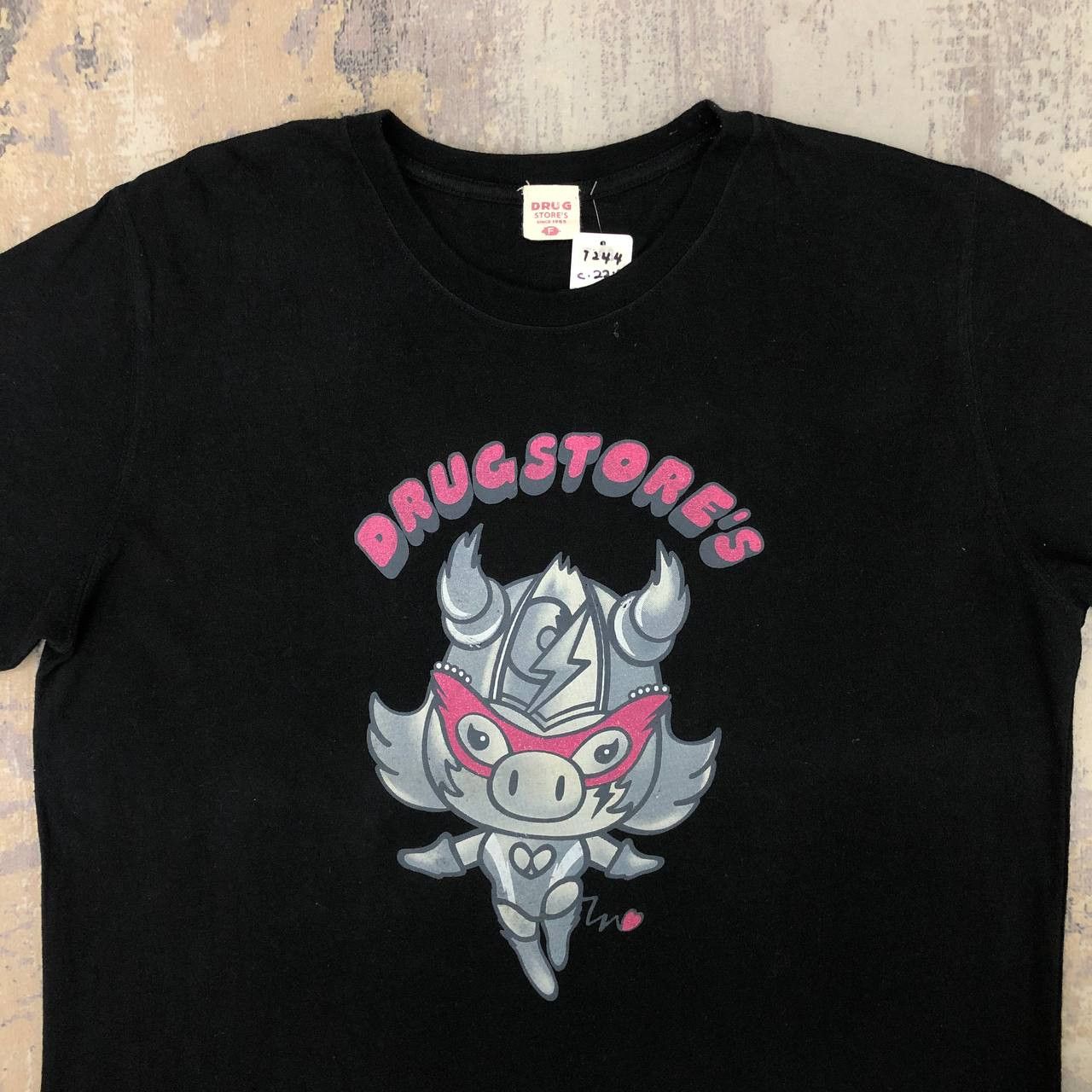 Japanese Brand T244 JAPAN DRUG STORE"S PIG HERO TEE Size US L / EU 52-54 / 3 - 3 Thumbnail