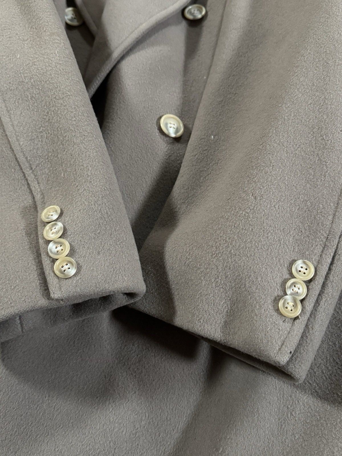 Polo Ralph Lauren Mens Vintage Polo Ralph Lauren Gray Wool Peacoat Jacket 42 Size US L / EU 52-54 / 3 - 4 Thumbnail