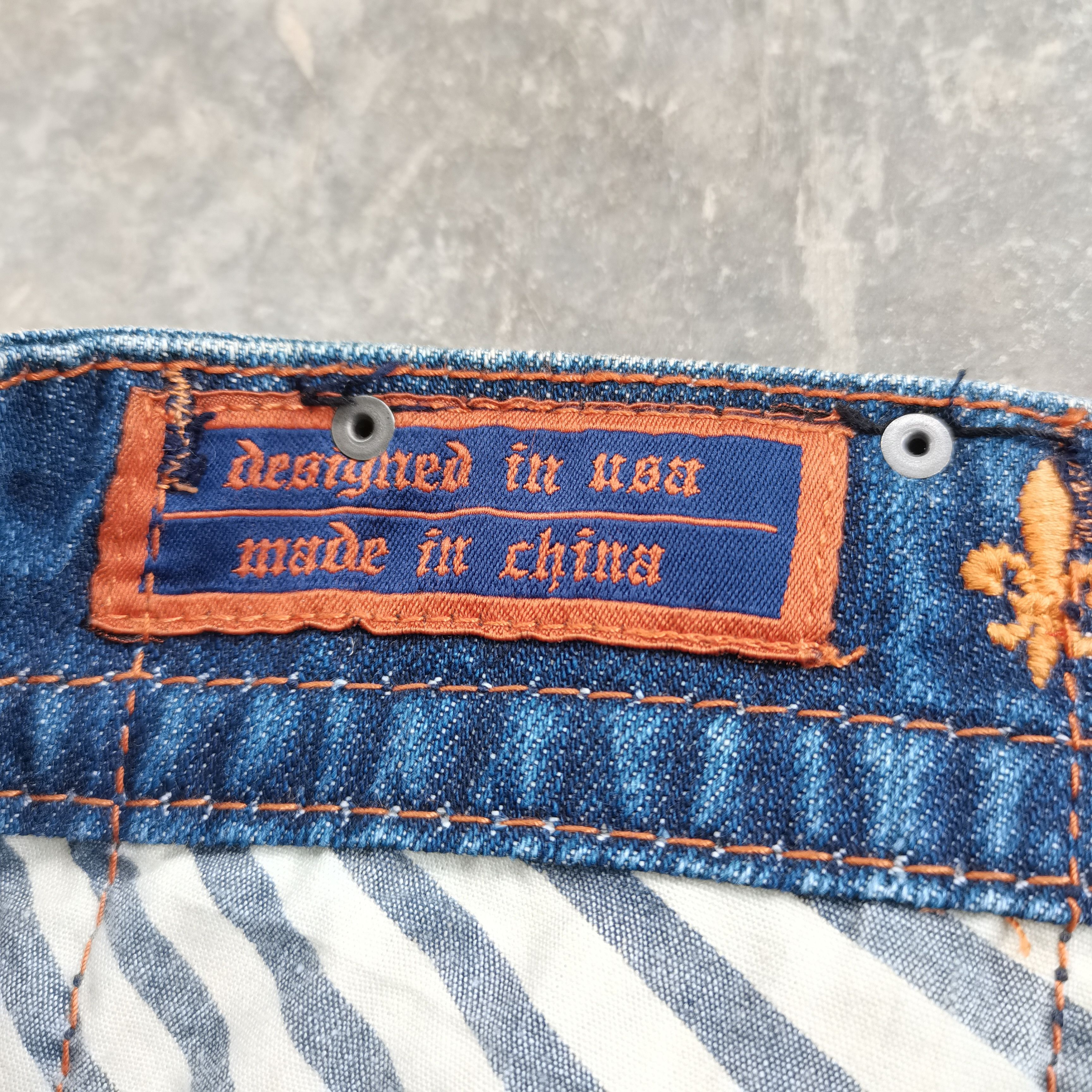 Rock Revival Vintage ROCK REVIVAL Timothy Straight Cyberpunk Skater Jeans Size US 33 - 12 Thumbnail