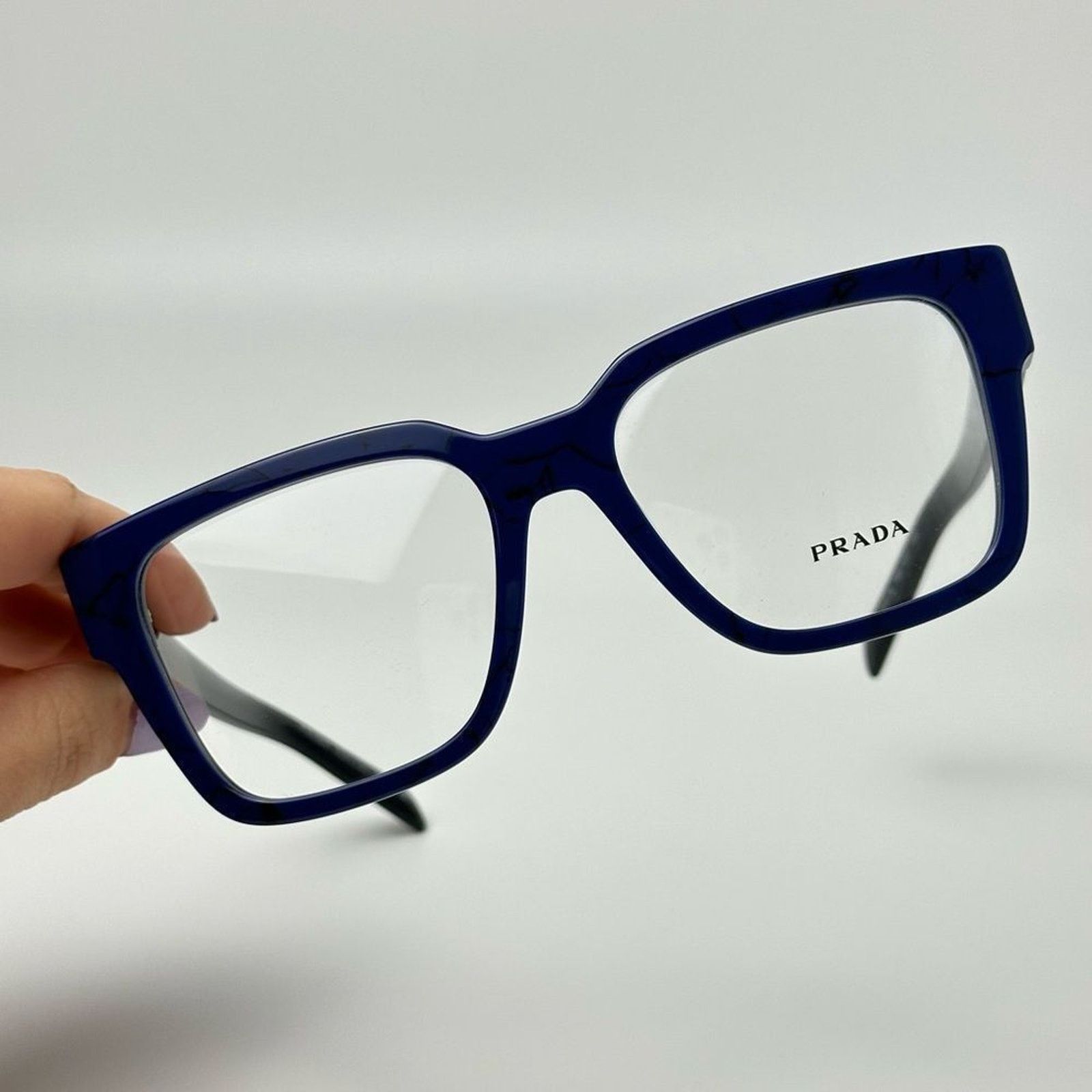 Prada PRADA Eyeglasses PR08ZV 18D101 Baltic Marble Demo Lens NEW Size ONE SIZE - 2 Thumbnail