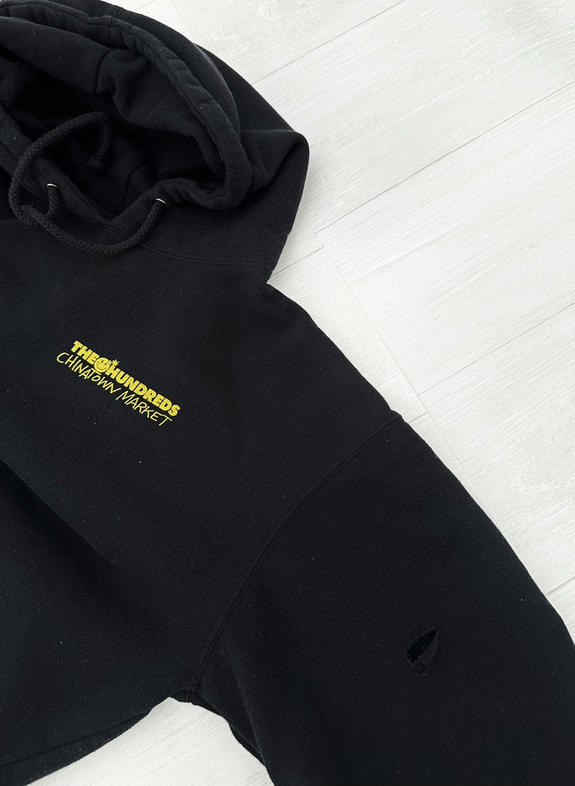 Market × The Hundreds The Hundreds x Chinatown Market Black Smiley Face Hoodie Size US XL / EU 56 / 4 - 6 Thumbnail