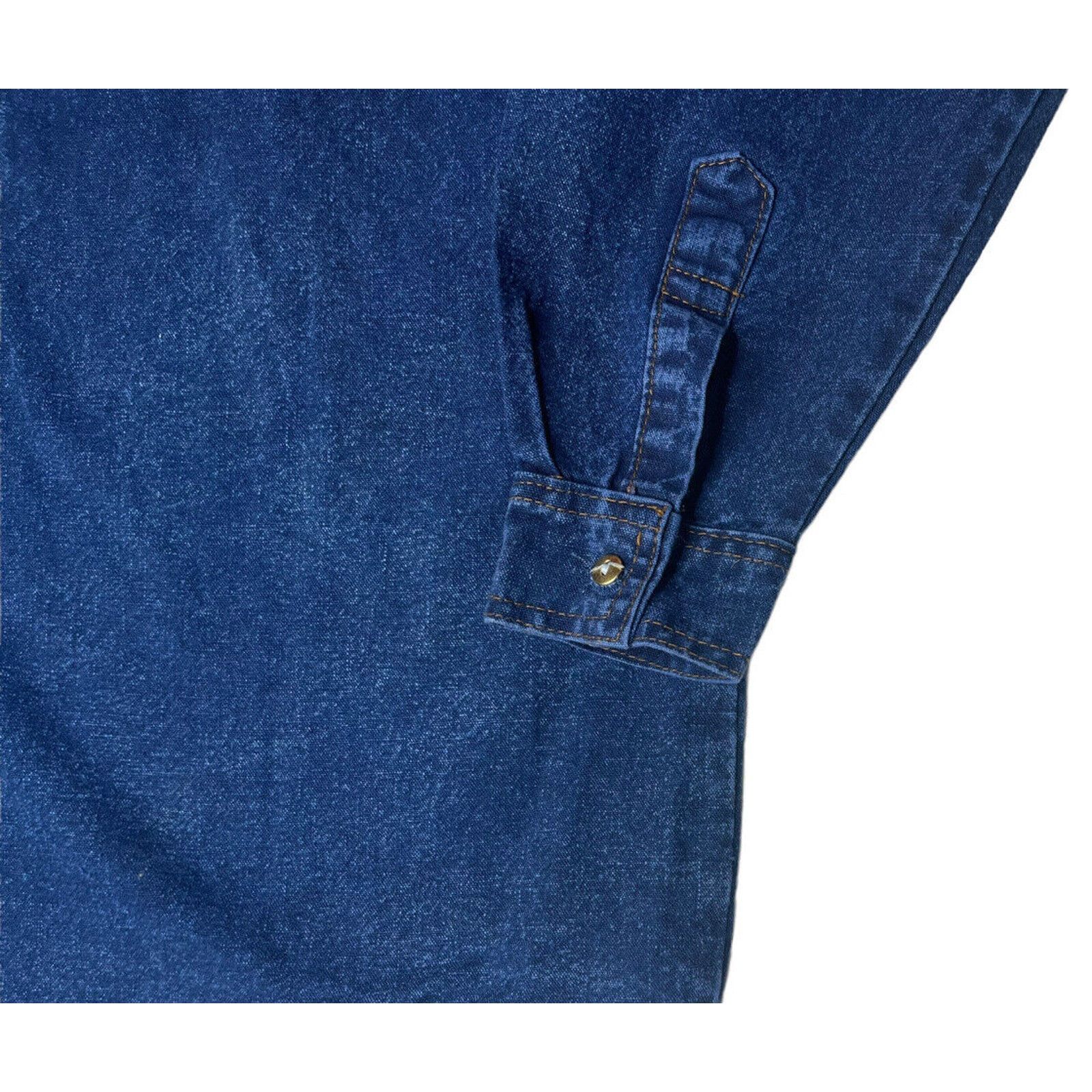 Other Vtg Jeetish Pretty Bleu Blue Denim Beaded Sequin Shirt S Size S / US 4 / IT 40 - 5 Thumbnail