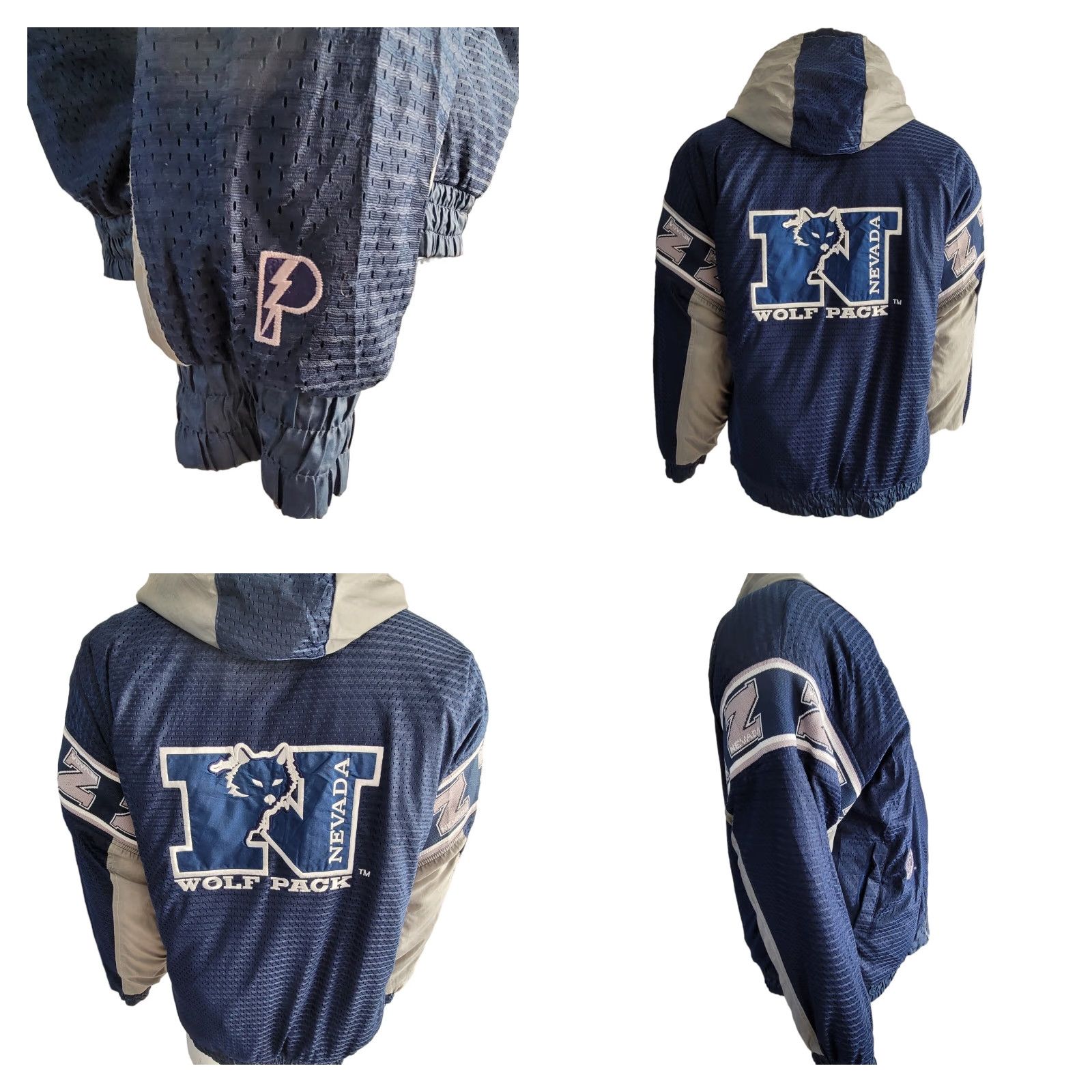 Pro Player Pro Player NFL Wolf Pack Nevada Reversible Jacket XXL Jacket Men Navy Grey Wolf Pack 90s Event Stadium NFL Jerseys NFL 2XL} Size US XXL / EU 58 / 5 - 8 Thumbnail