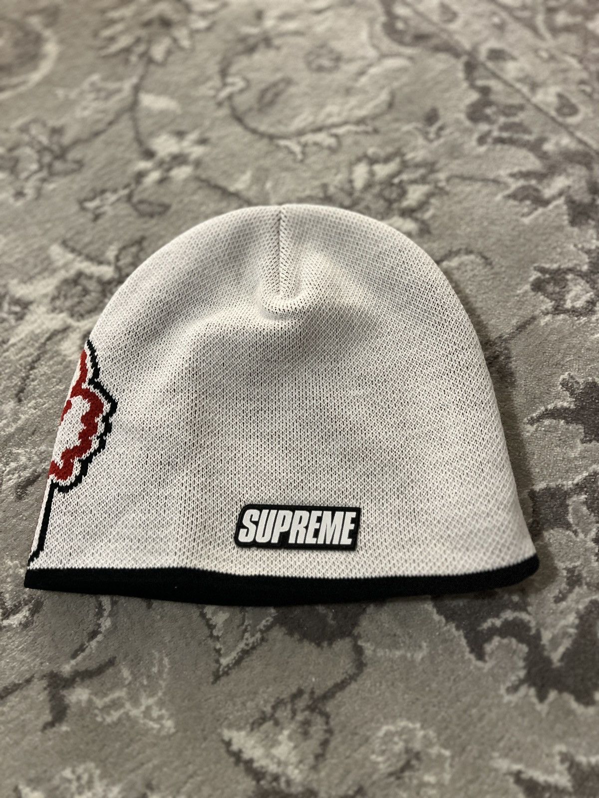 Supreme Fox Racing Beanie Mütze Weiß White