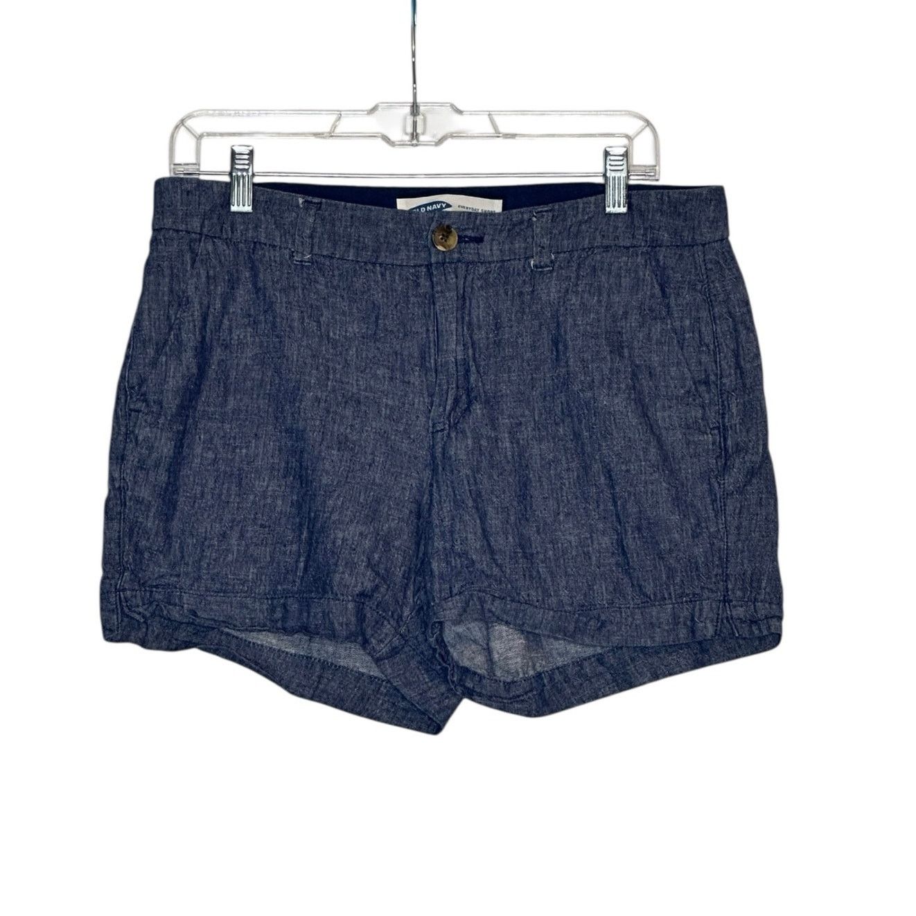 Old Navy Old Navy blue chambray mid rise shorts size 8 Size 30" / US 8 / IT 44 - 1 Thumbnail