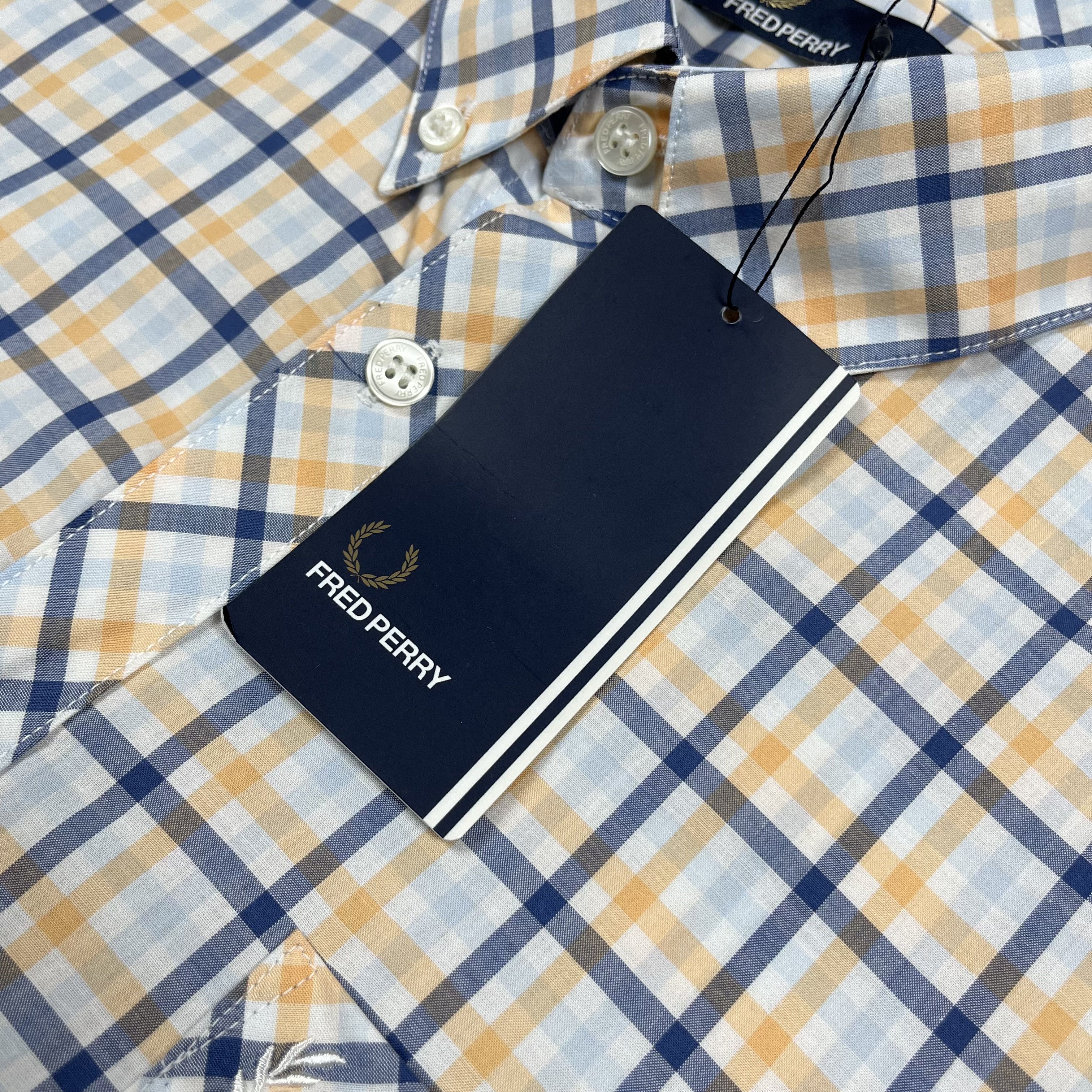 Fred Perry Fred Perry Four Colour Gingham Checkered Button Up Shirt Size US L / EU 52-54 / 3 - 10 Thumbnail