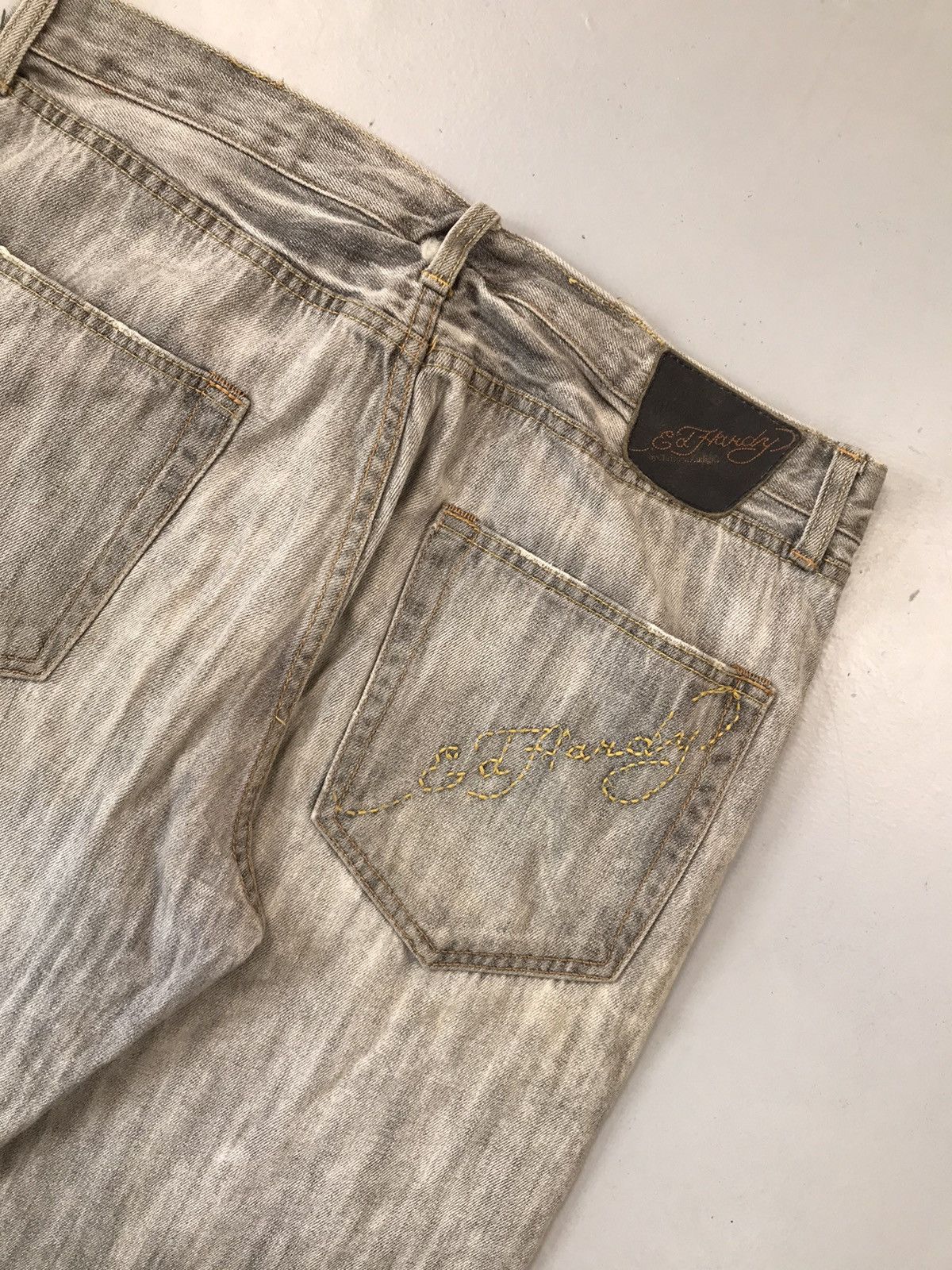 Ed Hardy Vintage ed hardy damaged denim Size US 36 / EU 52 - 12 Thumbnail