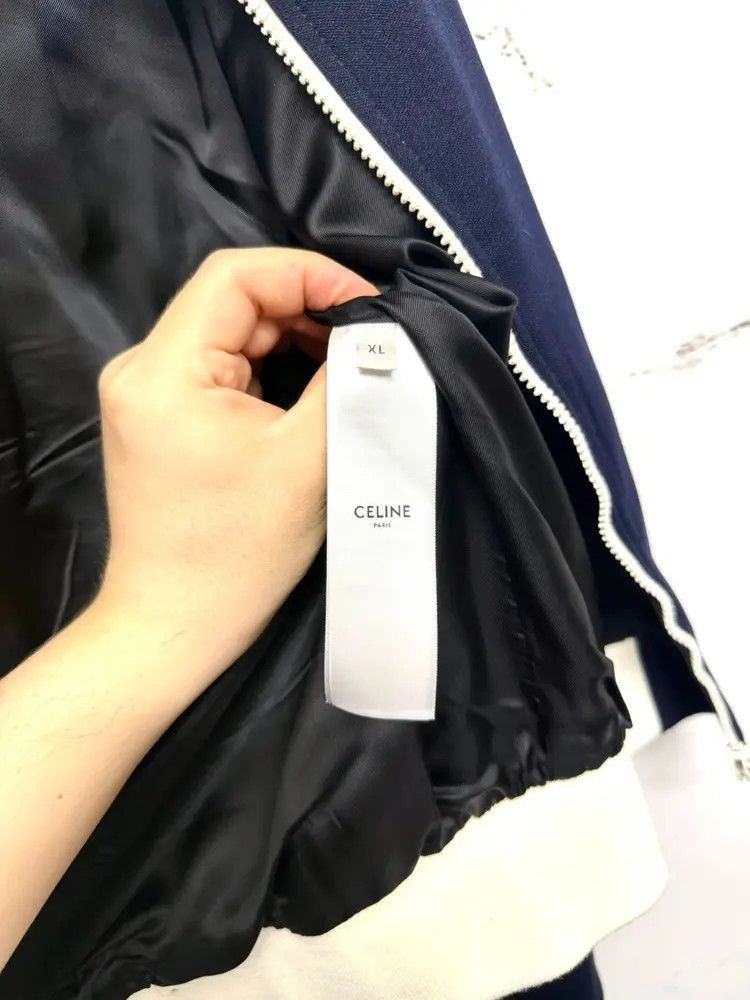 Celine Celine 23SS Navy Logo Sports Jacket Size US XL / EU 56 / 4 - 5 Thumbnail