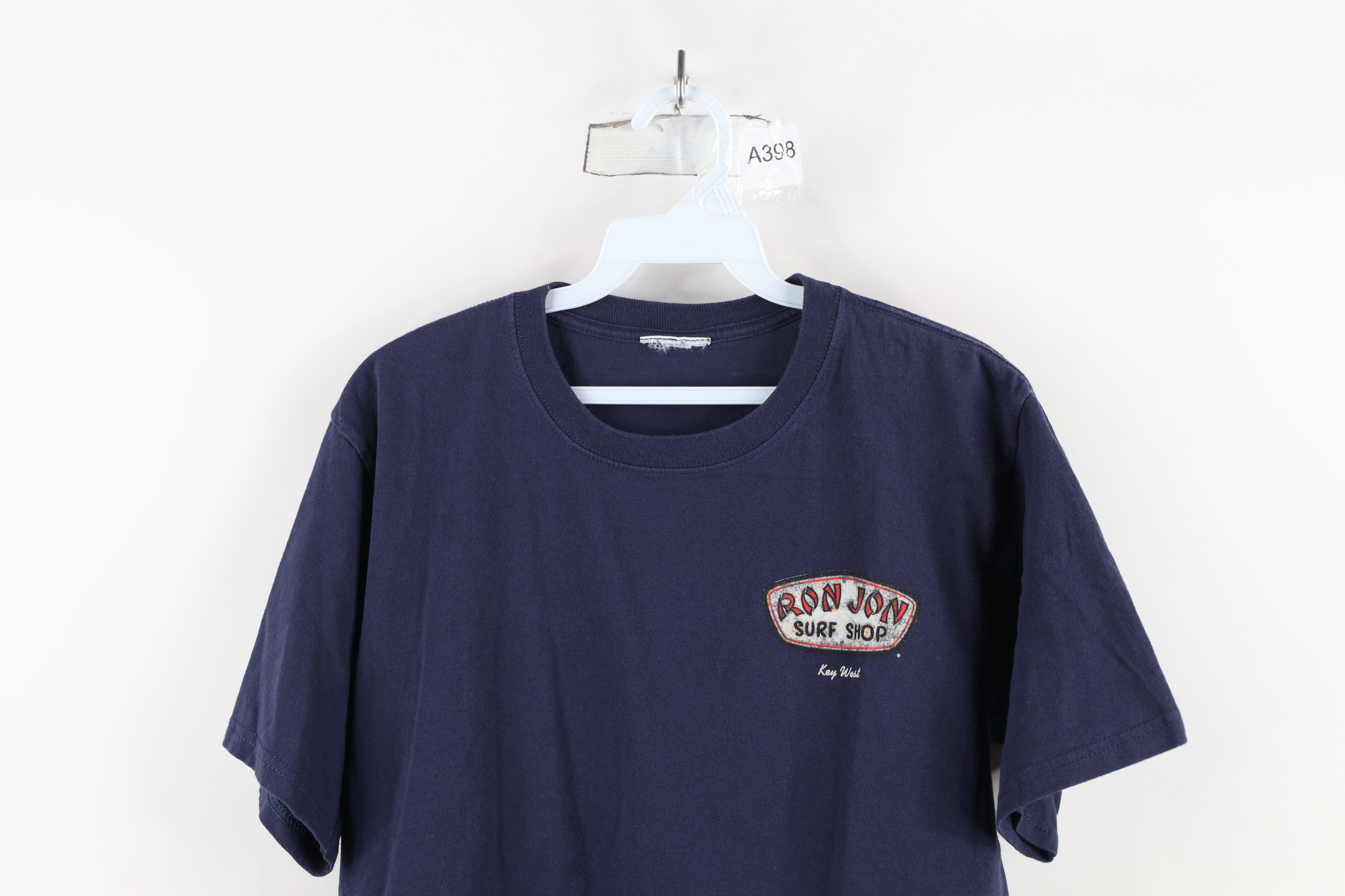 Vintage Vintage Ron Jon Surf Shop Key West Surfing T-Shirt Navy Blue Size US M / EU 48-50 / 2 - 2 Thumbnail