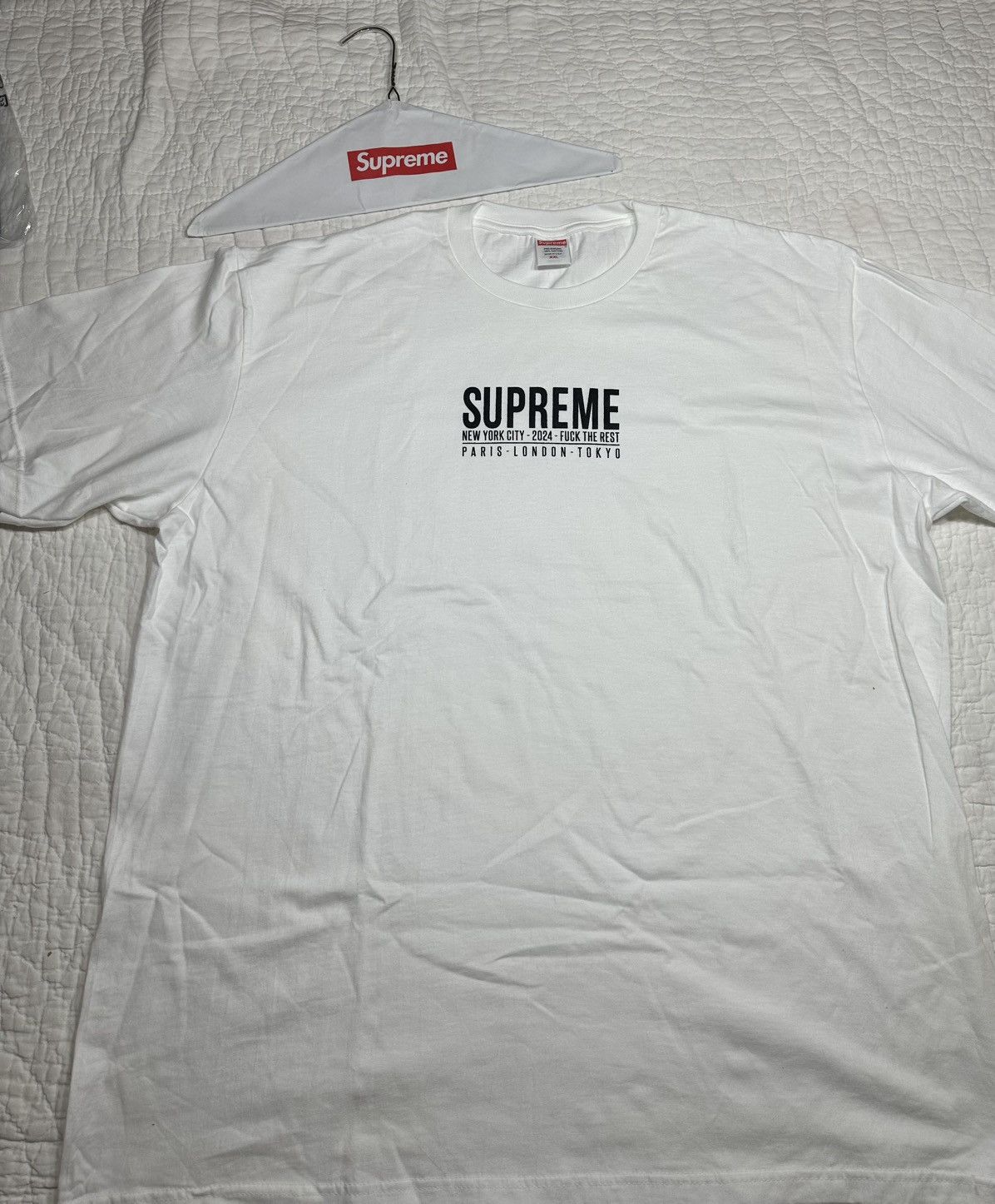Supreme Supreme Paris Tee / Brand New 2XL Size US XXL / EU 58 / 5 - 1 Thumbnail