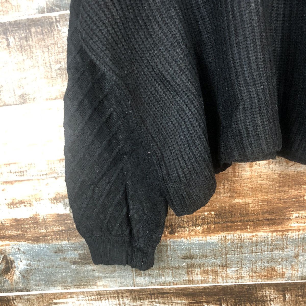 Japanese Brand DL Day Cassin Favor Black Knitwear #C596 Size L / US 10 / IT 46 - 7 Thumbnail