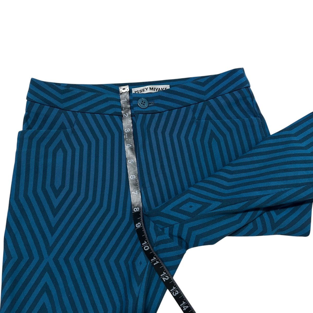 Issey Miyake 748 ISSEY MIYAKE pants trousers women’s blue Size 27" / US 4 / IT 40 - 11 Thumbnail