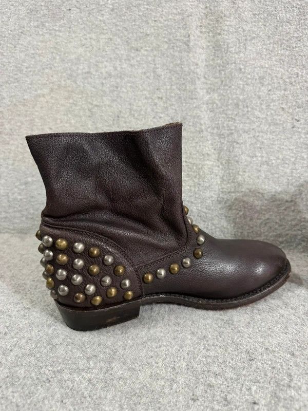 ASH ASH Venice Studded Moto Biker Boot Leather 39 1/2 handmade Size US 9.5 / IT 39.5 - 3 Thumbnail