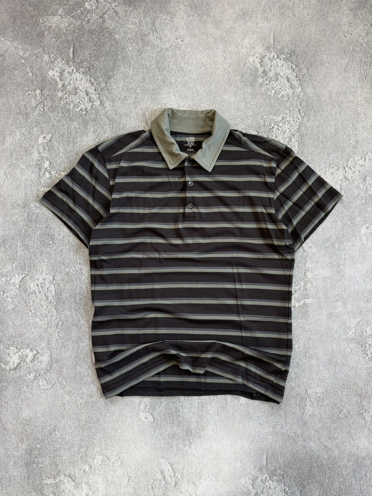 Icebreaker Icebreaker Superfinelite 200 Merino Wool Polo Shirt Striped Size US L / EU 52-54 / 3 - 1 Thumbnail