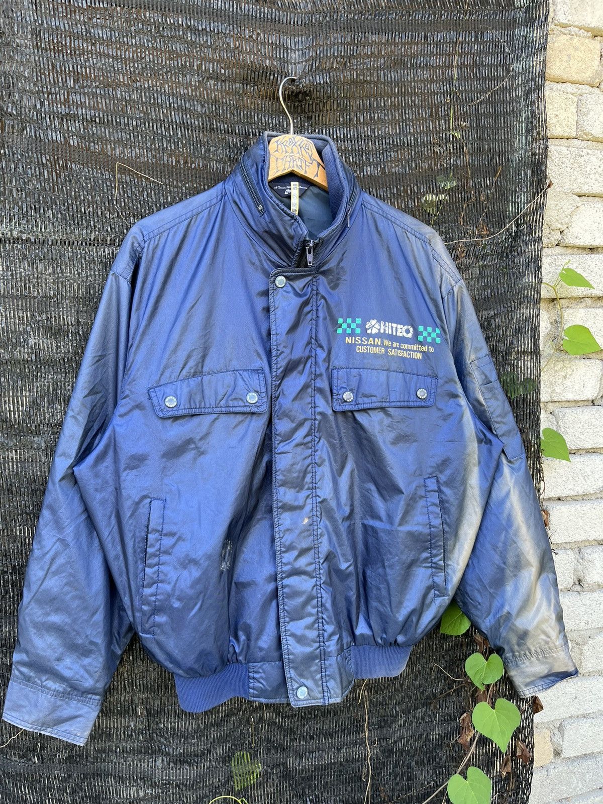 Formula 1 × Japanese Brand × Nissan 🔥Vintage Nissan Zipper Racing Jacket 90s Size US XL / EU 56 / 4 - 3 Thumbnail