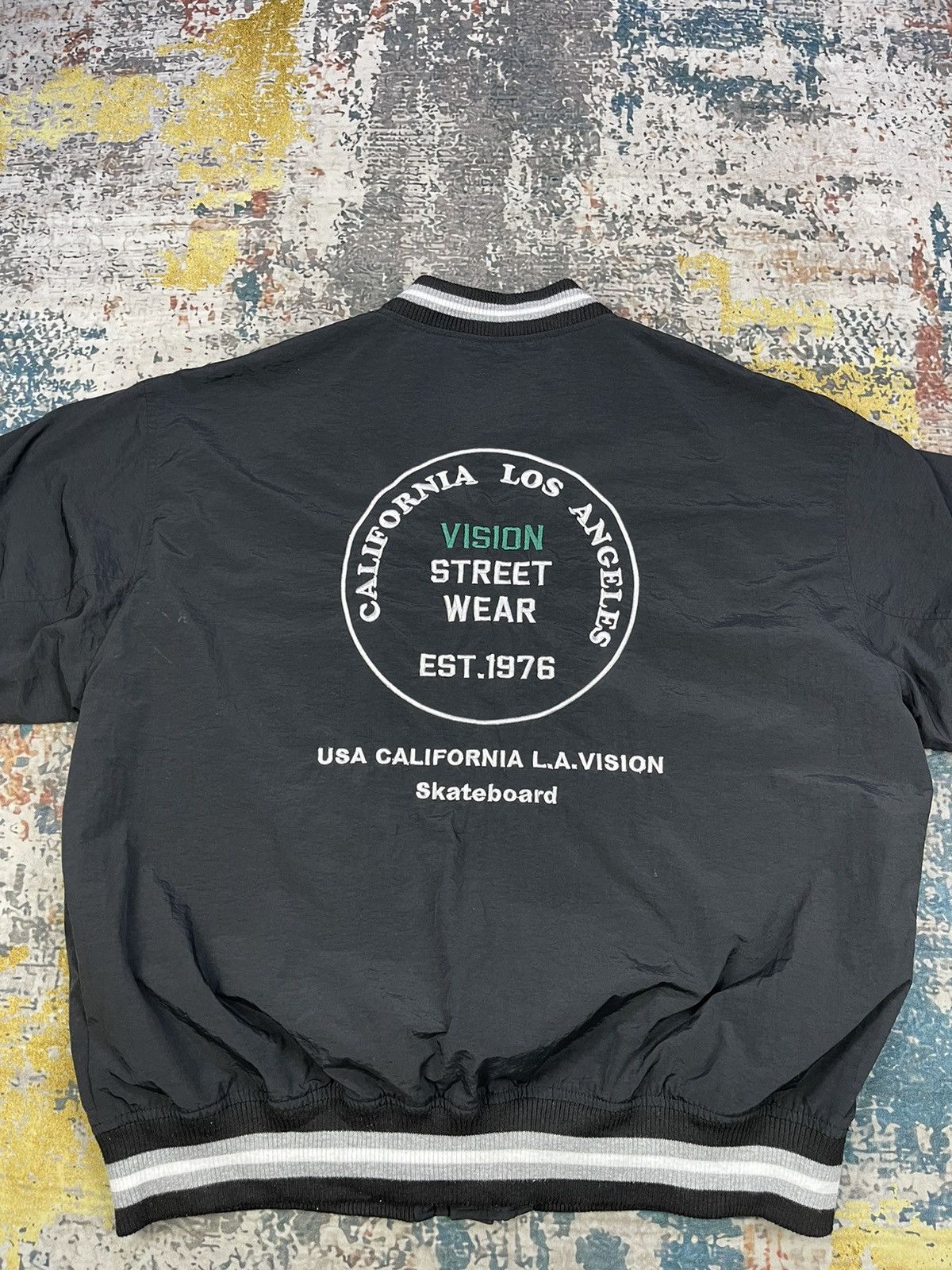 Vision Streetwear Vision Streetwear Back Hit Embroidery Nylon Jacket Size US L / EU 52-54 / 3 - 6 Thumbnail