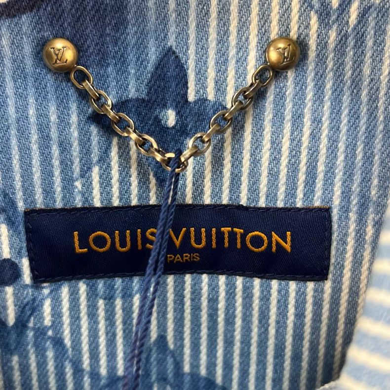 Louis Vuitton Louis Vuitton Striped Ink Logo Print Casual Long Sleeve Ja Size US XL / EU 56 / 4 - 4 Thumbnail