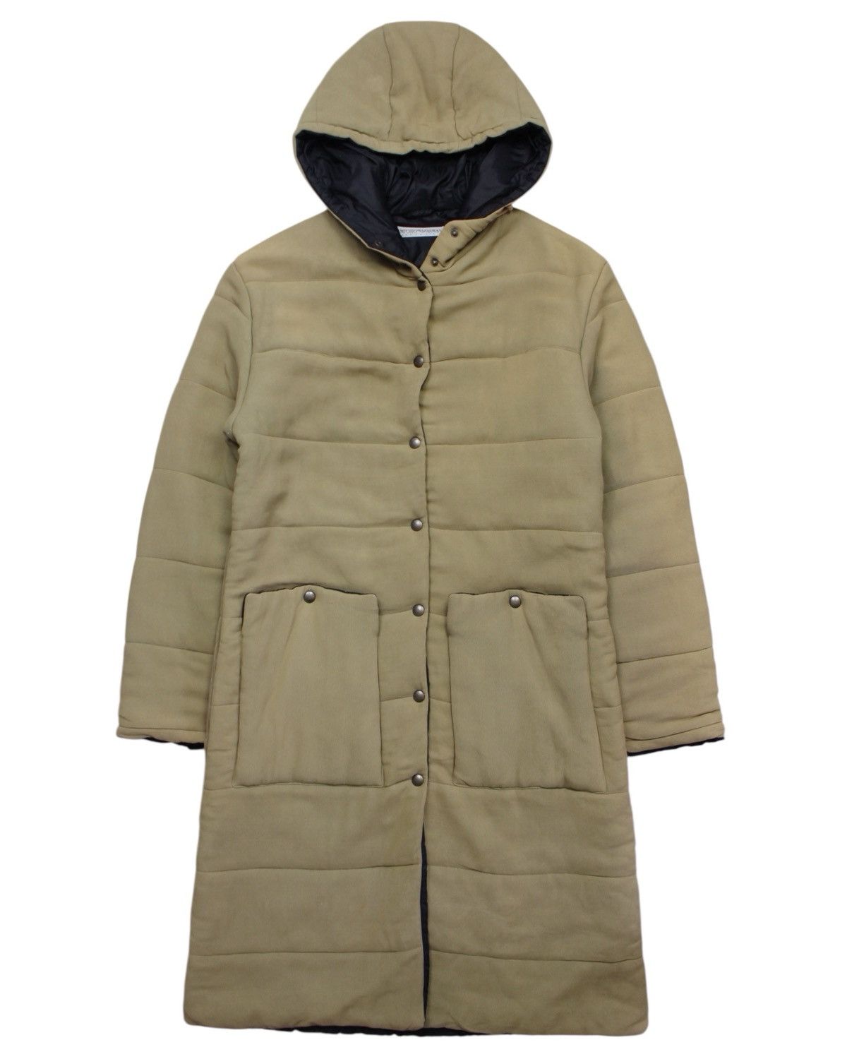 Emporio Armani 1990S EMPORIO ARMANI VINTAGE PADDED SIDE ZIPPERS LONG COAT Size US S / EU 44-46 / 1 - 1 Thumbnail