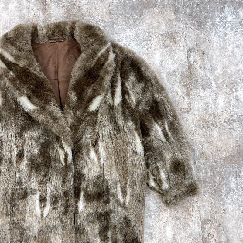 If Six Was Nine × Japanese Brand VINTAGE 80s FAUX FUR HEAVY COAT Size US M / EU 48-50 / 2 - 4 Thumbnail