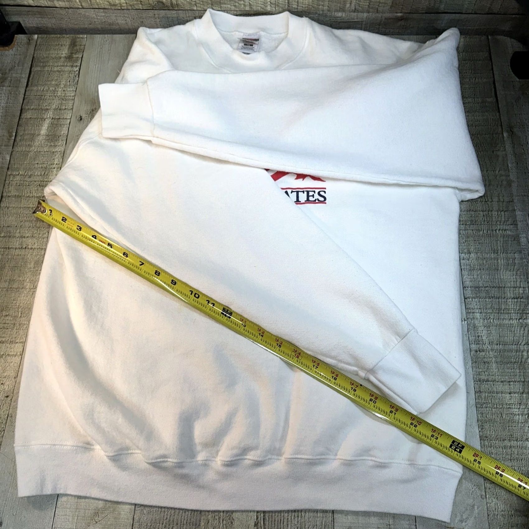 Fruit Of The Loom VINTAGE Men’s Crewneck Sweatshirt White United States Of America XL Size US XL / EU 56 / 4 - 5 Thumbnail
