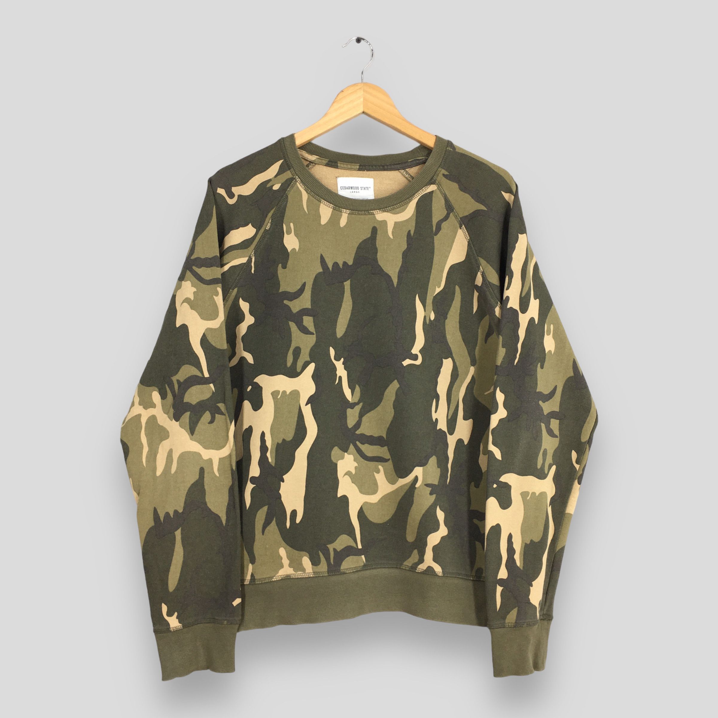 Cedarwood State Vintage Cedarwood State Camouflage Sweatshirt Large Size US L / EU 52-54 / 3 - 1 Thumbnail
