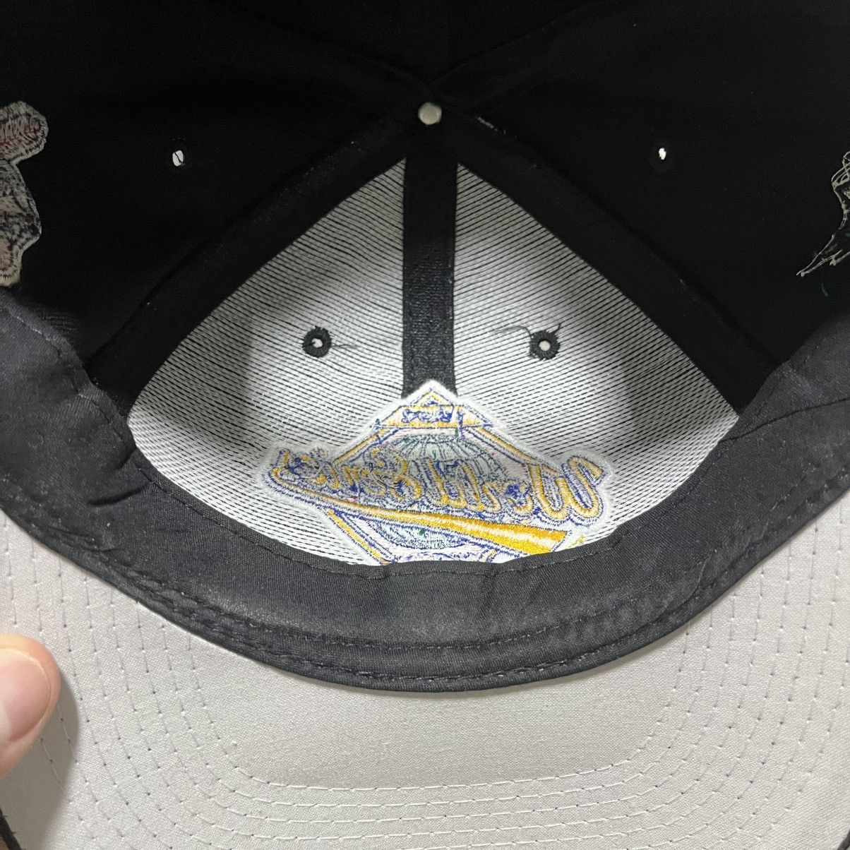 Vintage Vintage 1997 World Series MLB Indians Marlins Snapback Hat Size ONE SIZE - 7 Thumbnail