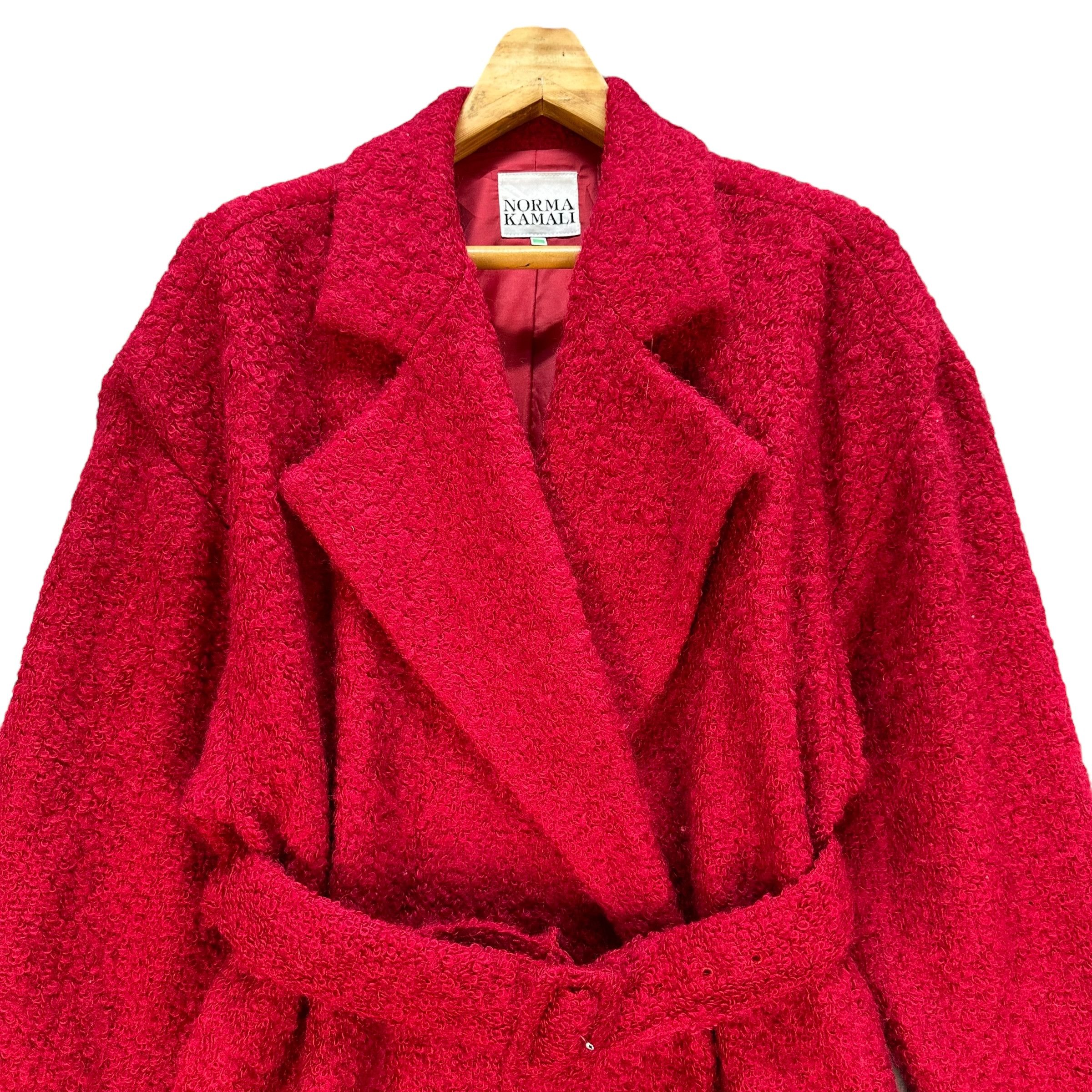 Norma Kamali NORMA KAMALI Red Robes Long Coat Trench Coat #A64-1545 Size M / US 6-8 / IT 42-44 - 2 Thumbnail