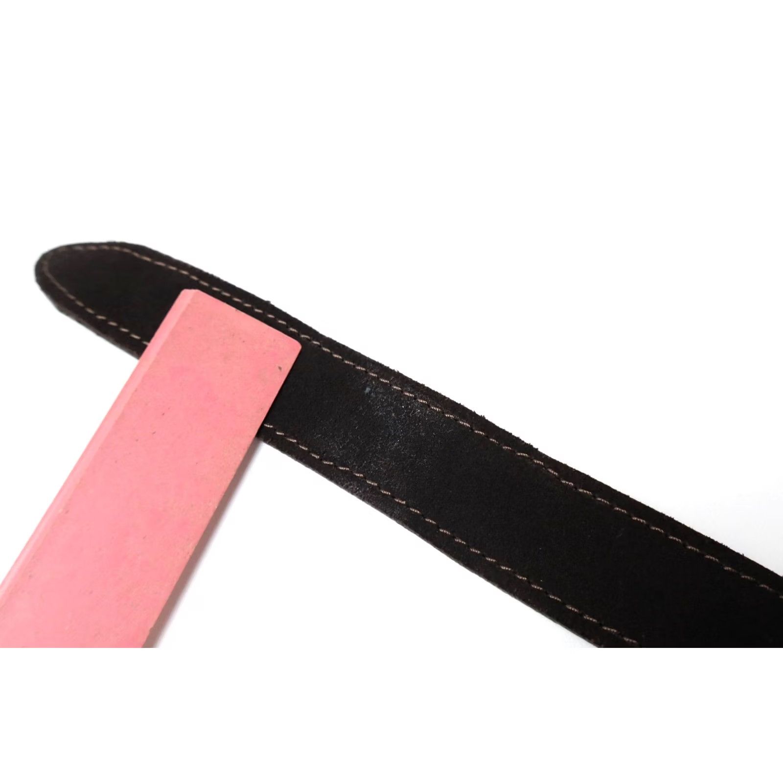 Suitsupply Suitsupply Belt Mens 85/34 Suede Leather Brown Ring Double Buckle Size ONE SIZE - 7 Thumbnail