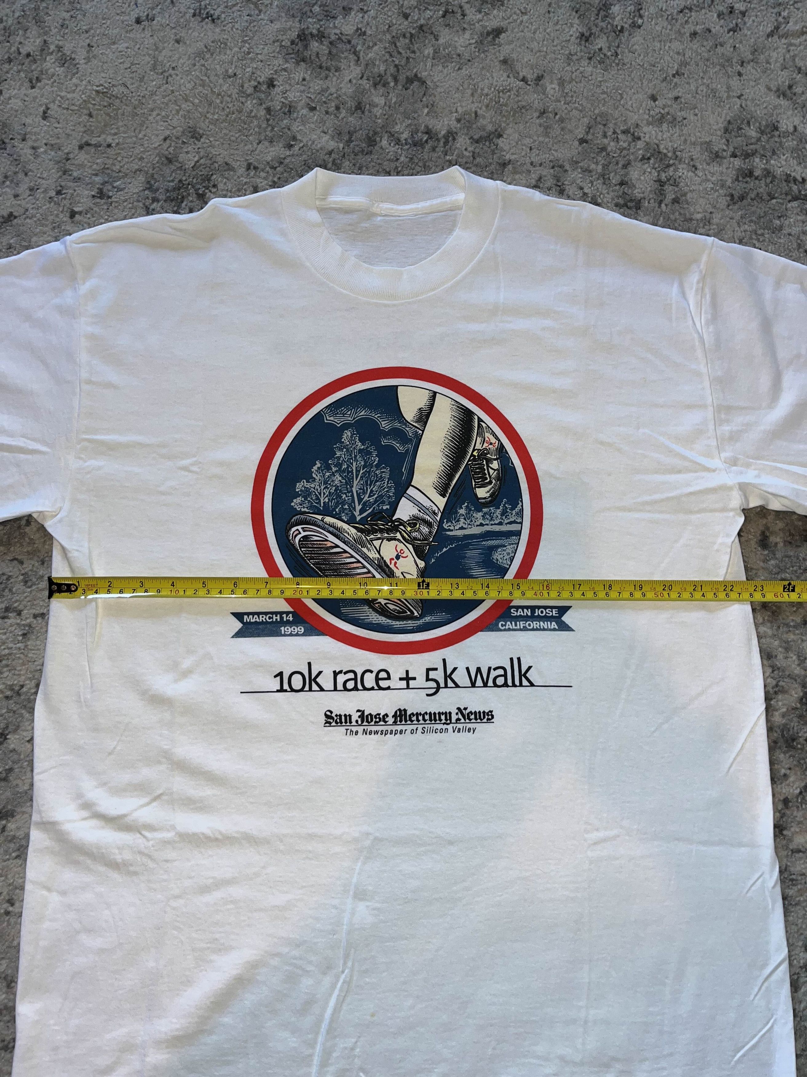 Vintage Vintage 90s 10K Race and 5K Walk Shirt Size US XL / EU 56 / 4 - 5 Thumbnail