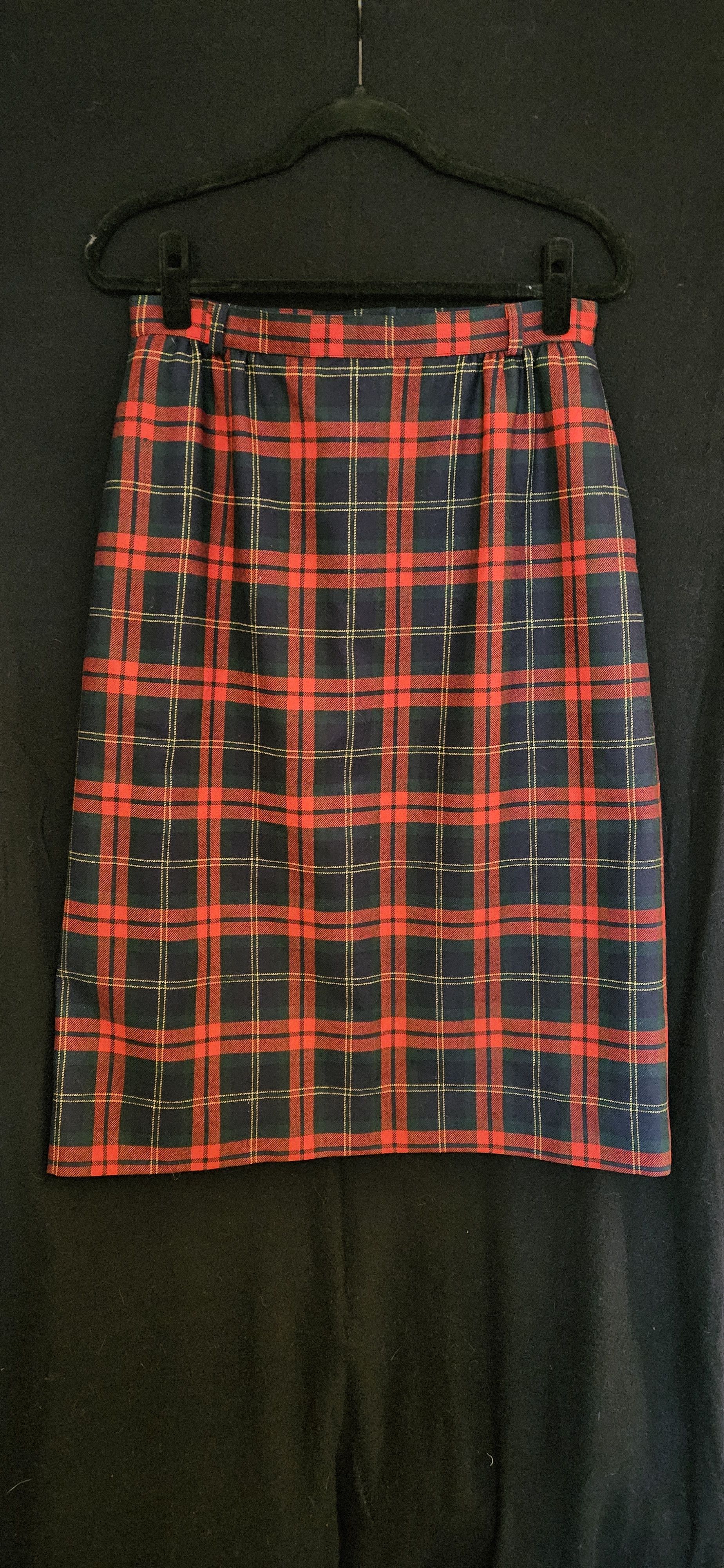 L.L. Bean Vintage L.L.Bean red plaid midi skirt Size 36" / US 14 / IT 50 - 1 Thumbnail