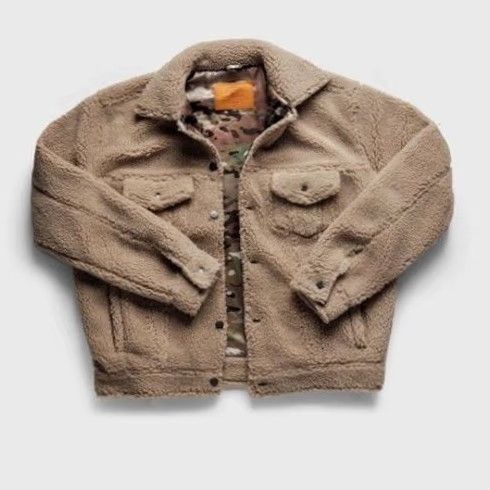 Vintage Qilo The Shrucker Jacket Sherpa Multicam Tan Beige XL Jacket Men XL Pockets Size US XL / EU 56 / 4 - 2 Thumbnail