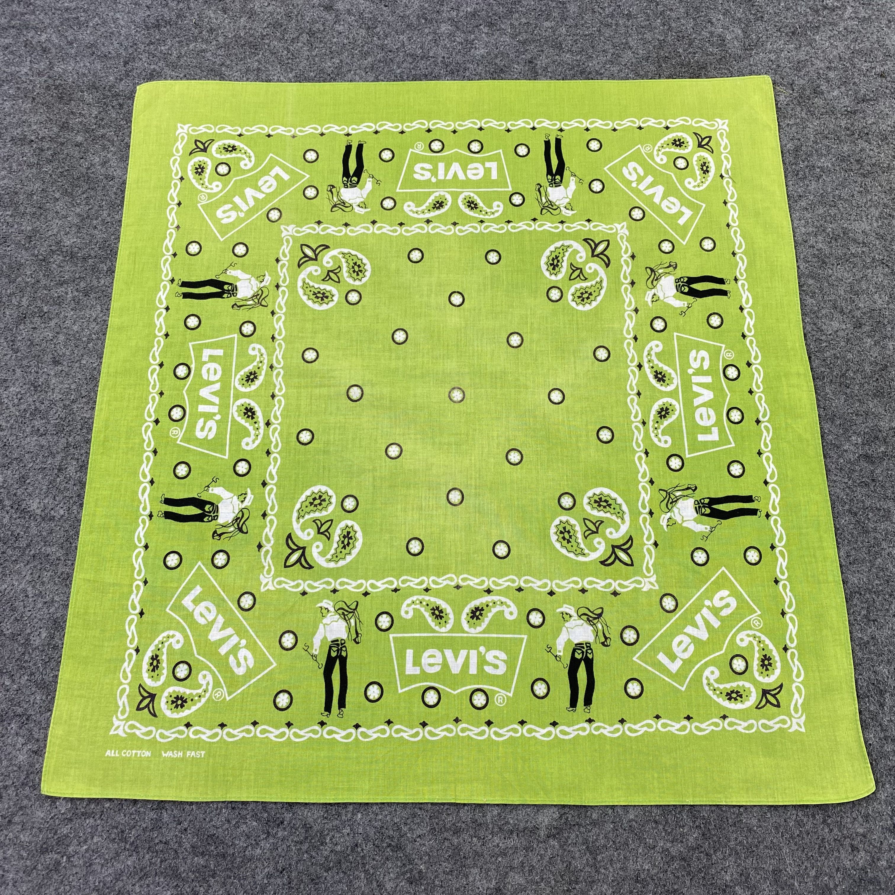 Levi's Vintage Levis Paislee Handkerchief/Bandana/Neckerchief-B1405 Size ONE SIZE - 3 Thumbnail