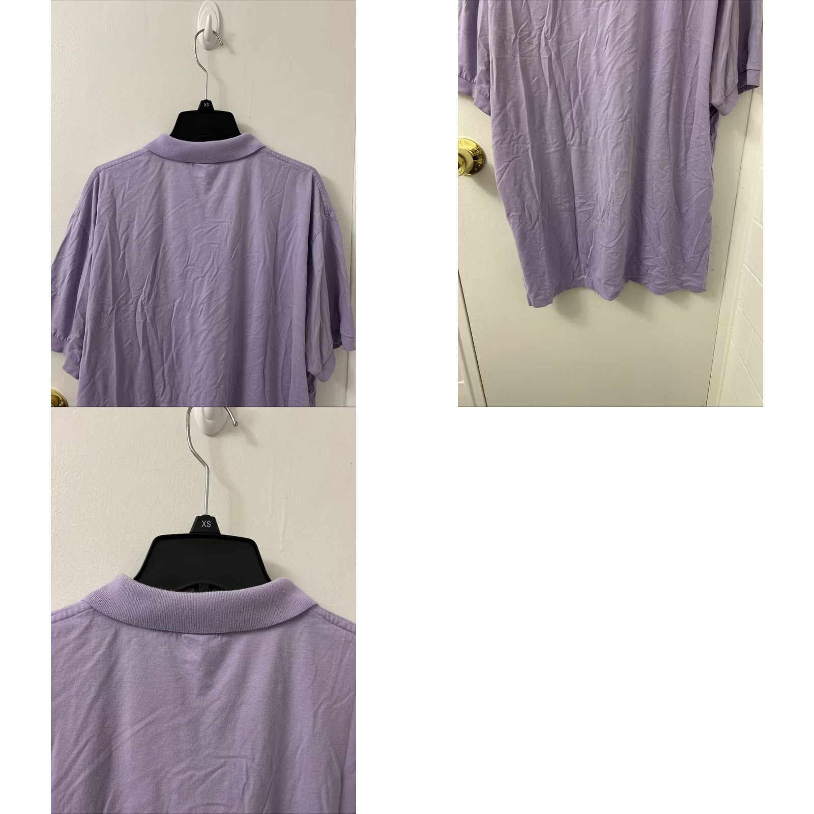 Polo Ralph Lauren VINTAGE Polo Ralph Lauren Shirt Mens L Purple Green Pony Short Sleeve Collared Button Knit Cotton Classic Casual Preppy Designer 90s / 00s Mens Size US L / EU 52-54 / 3 - 8 Thumbnail