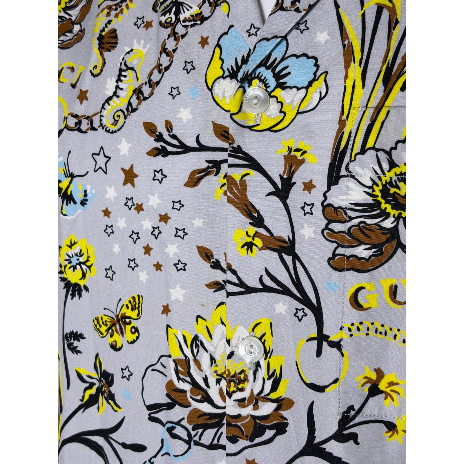 Gucci Gucci 2024 Collection by Sabato De Sarno Printed Shirt Size US S / EU 44-46 / 1 - 11 Thumbnail
