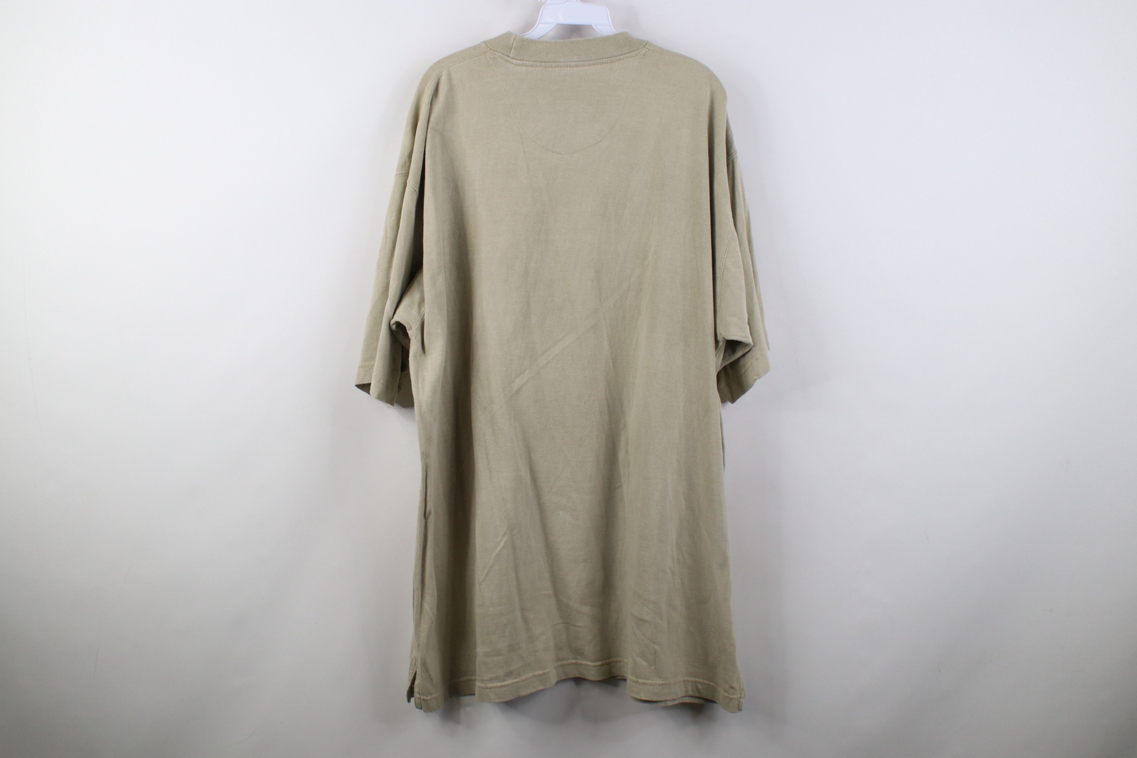 Vintage Vintage 90s Y2K Streetwear Baggy Oversized T-Shirt Beige Size US L / EU 52-54 / 3 - 11 Thumbnail