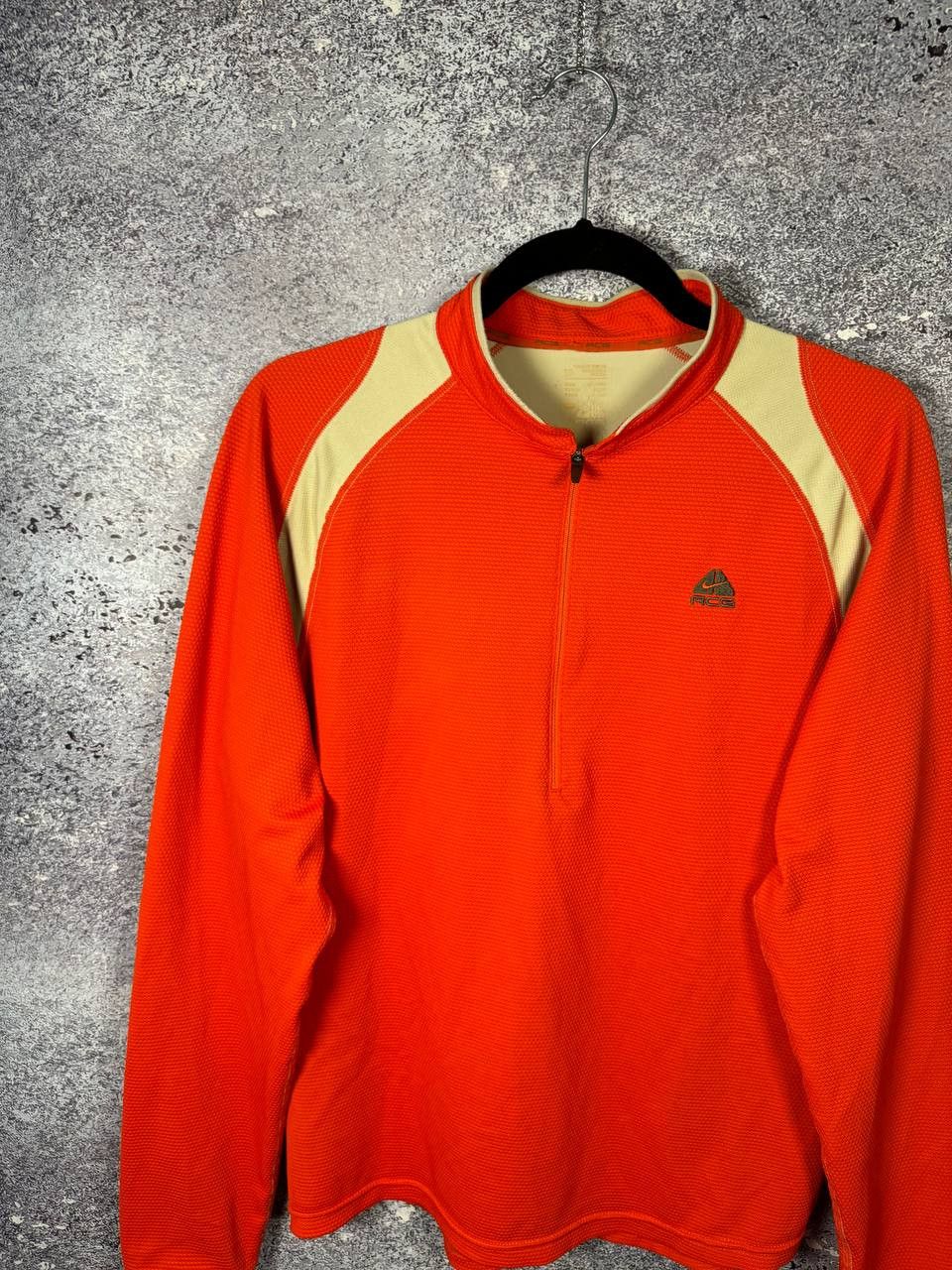 Nike × Nike ACG × Vintage Vintage Nike ACG Termo Quater Zip Sweatshirt Orange Medium Size US M / EU 48-50 / 2 - 3 Thumbnail