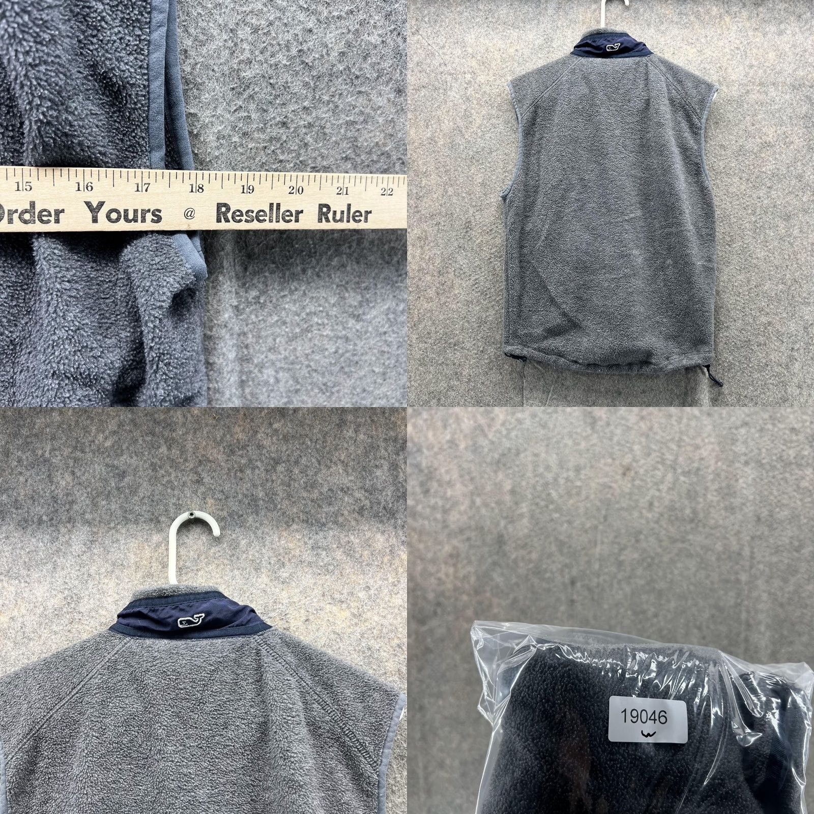 Vineyard Vines Vineyard Vines Jacket Women XS Gray Full Zip Fleece Sleeveless Casual Workwear Vintage? No Size XS / US 0-2 / IT 36-38 - 8 Thumbnail