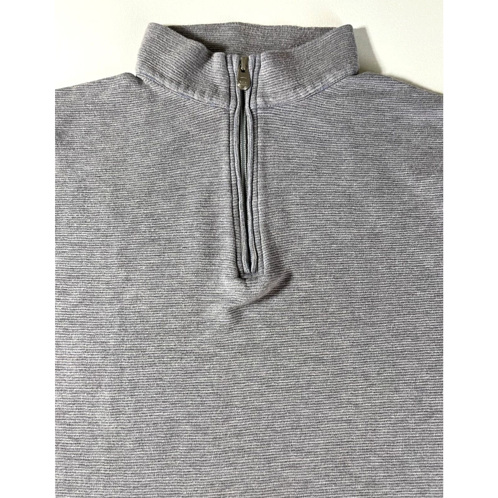 Peter Millar Peter Millar Crown Comfort Ottoman Quarter Zip Sweater Mens Gray L knit Regular Pullover 1/4 Zip Size US L / EU 52-54 / 3 - 4 Thumbnail